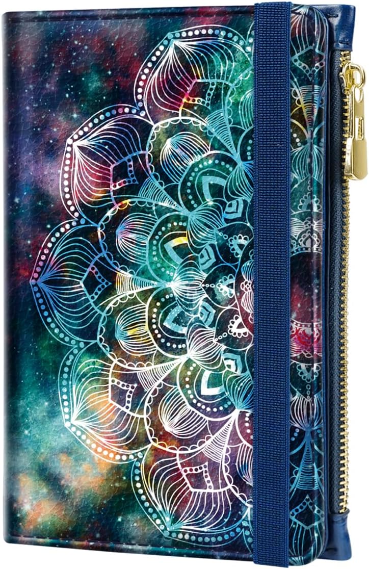 Passport Holder Cover with Zipper Coin Pocket Travel Wallet RFID Blocking Leather Passport Cover Credit Card Holder for Women, Mandala Passport Holder Cover with Zipper Coin Pocket Travel Wallet RFID Blocking Leather Passport Cover Credit Card Holder for Women, Mandala