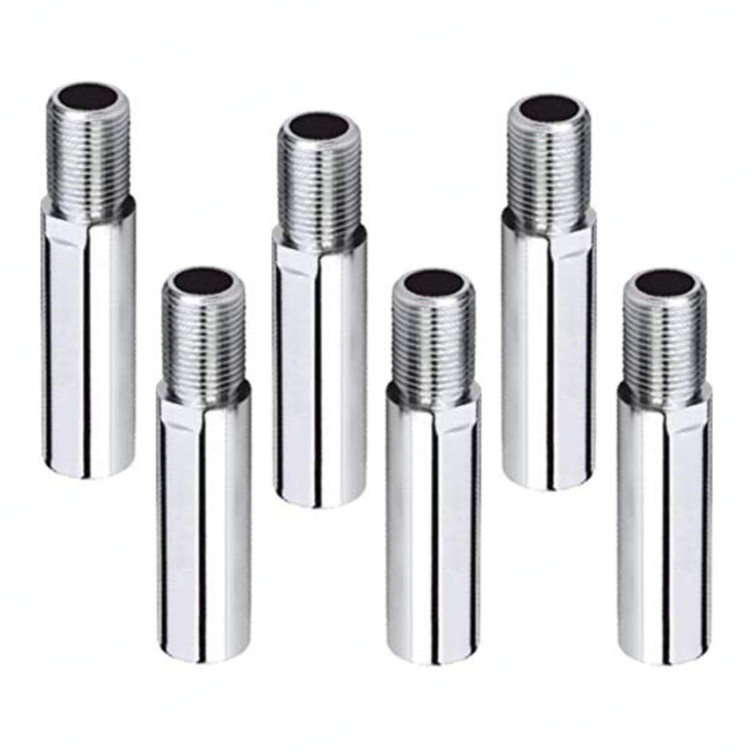 Ruhe Brass Extension Nipple - 6 Pack, Chrome Finish -7