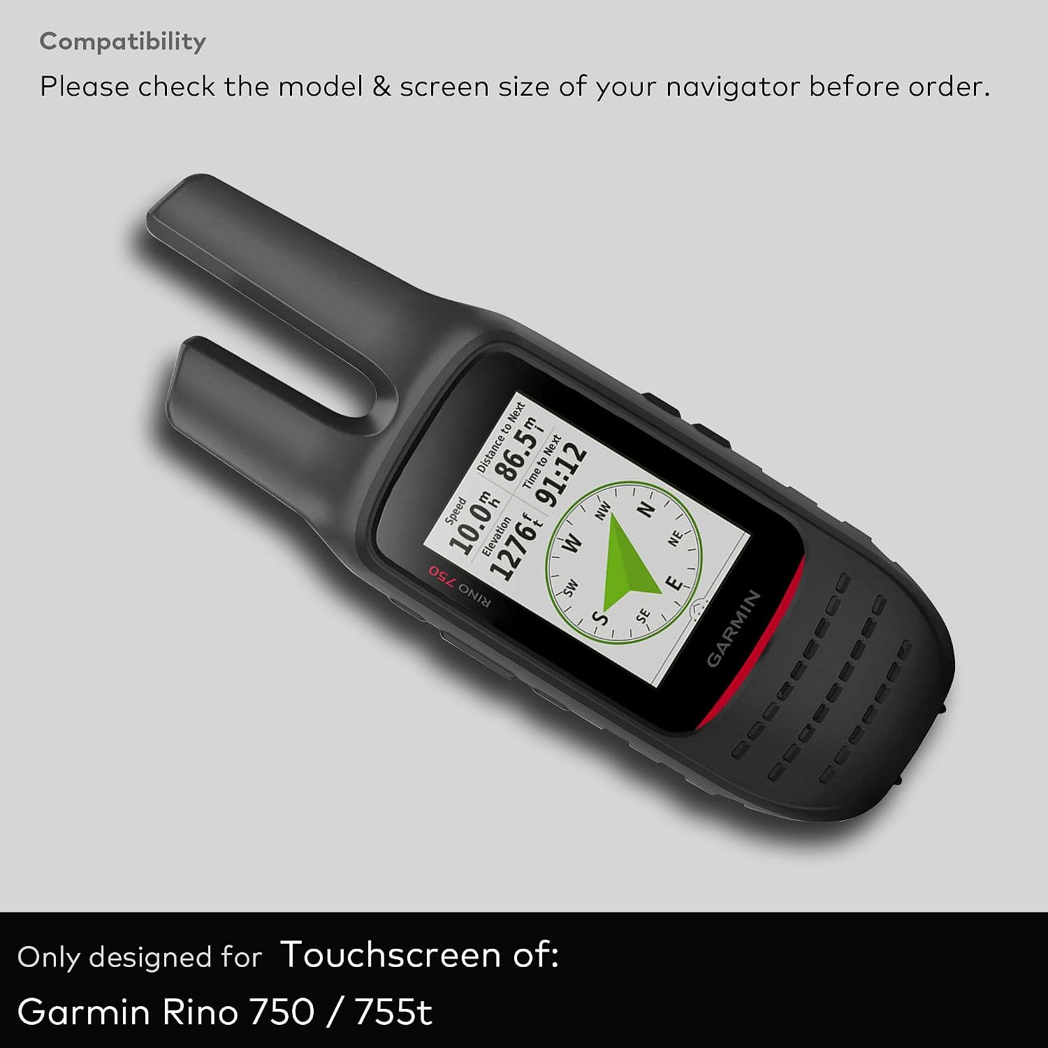 Premium Tempered Glass Screen Protector for Garmin Rino 750, Rino 755t [Glove-friendly] 3 Inch GPS Navigator (3-PACK) (HD Clear)