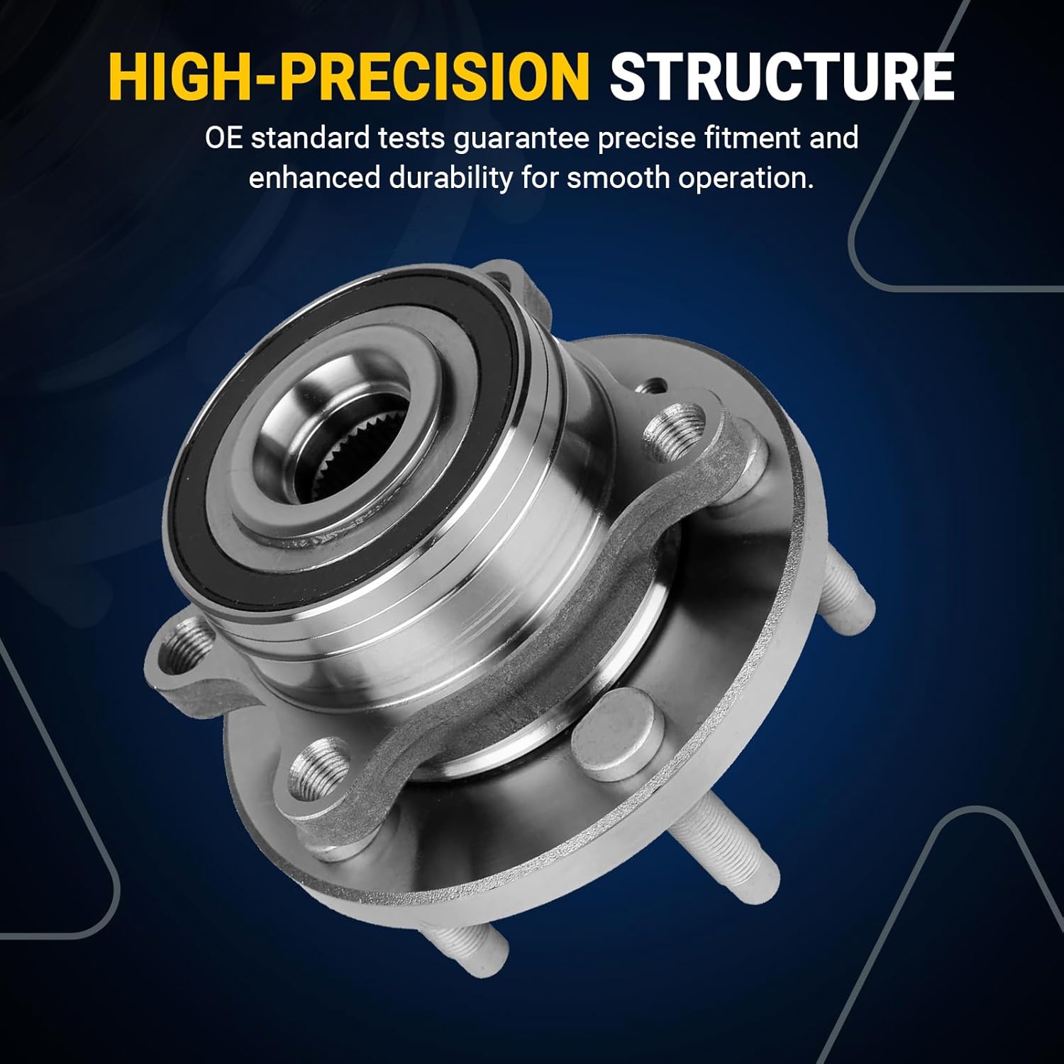 AUTOCLUB 5-Lug Front or Rear Wheel Bearing Hub for 2011-2019 Ford Explorer, 2013-2018 Ford Police Interceptor Utility Assembly Replacement Left Right Side 2013 2014 2pc Set - 512460