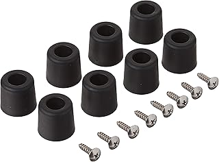 8 Large Extra Tall #2 w/Screws - 1" H X 1.10" W Round Rubber FEET Bumpers - Made in USA - Non Marking - Perfect for Furnit...