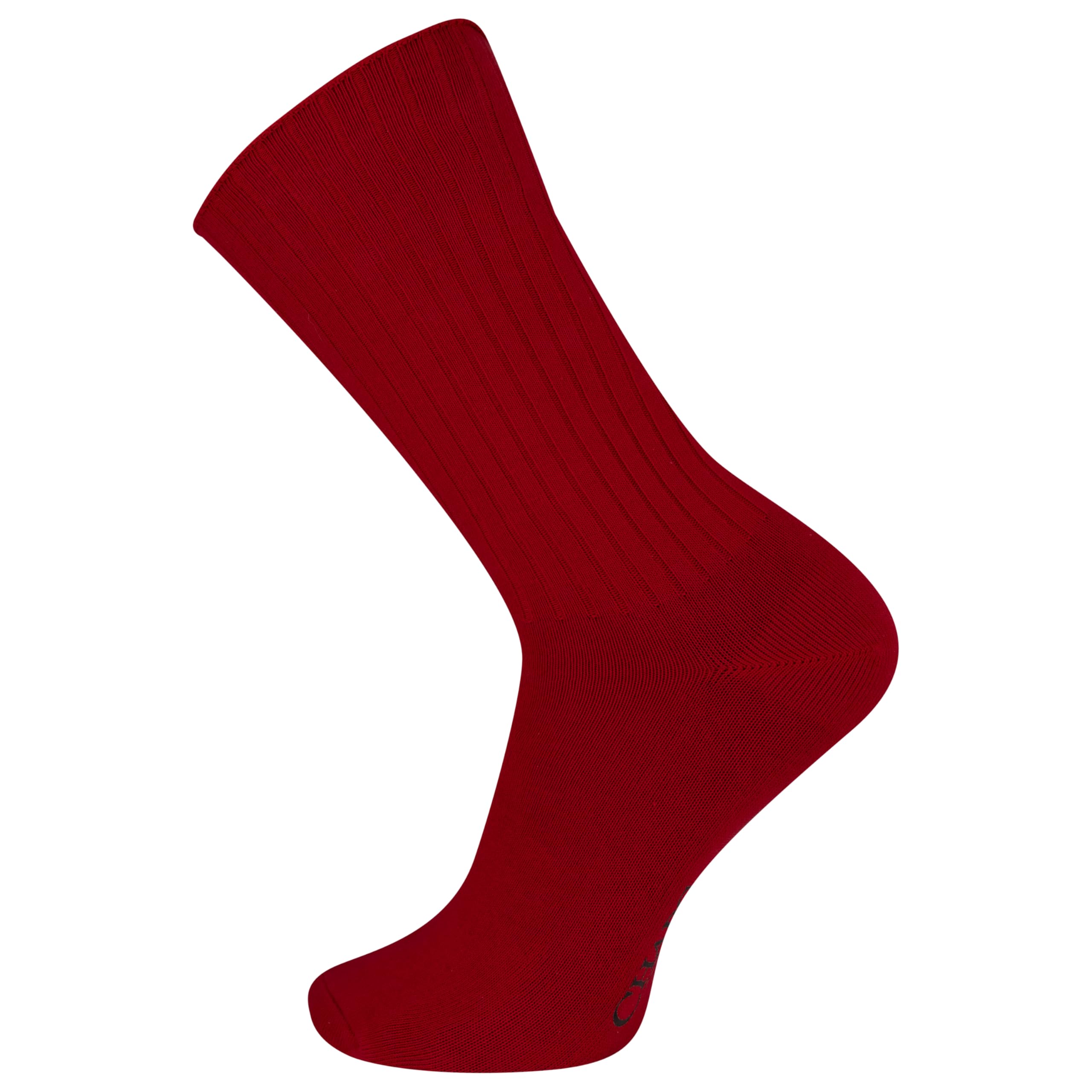 Men's Rib Solid Color Cotton and Breathable Mesh Crew Socks (1-6 Pair Packs)