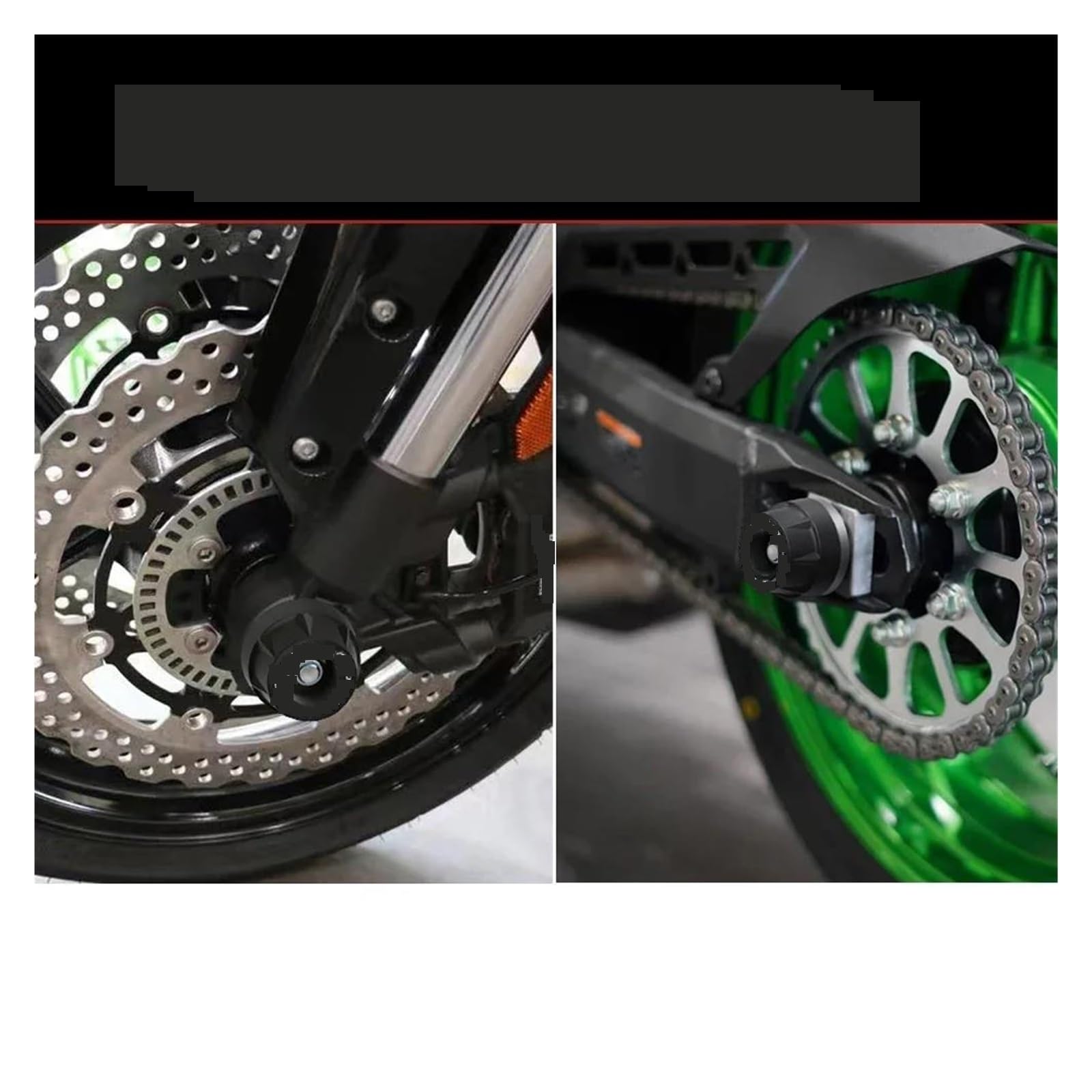 protezioni telaio moto paracolpi Asse Ruota Forcella Crash Slider Accessori Moto Stand Forcellone Bobine Per Triumph Per Tiger 1200 GT Per Rally Per Explorer 2022-2025(Front)