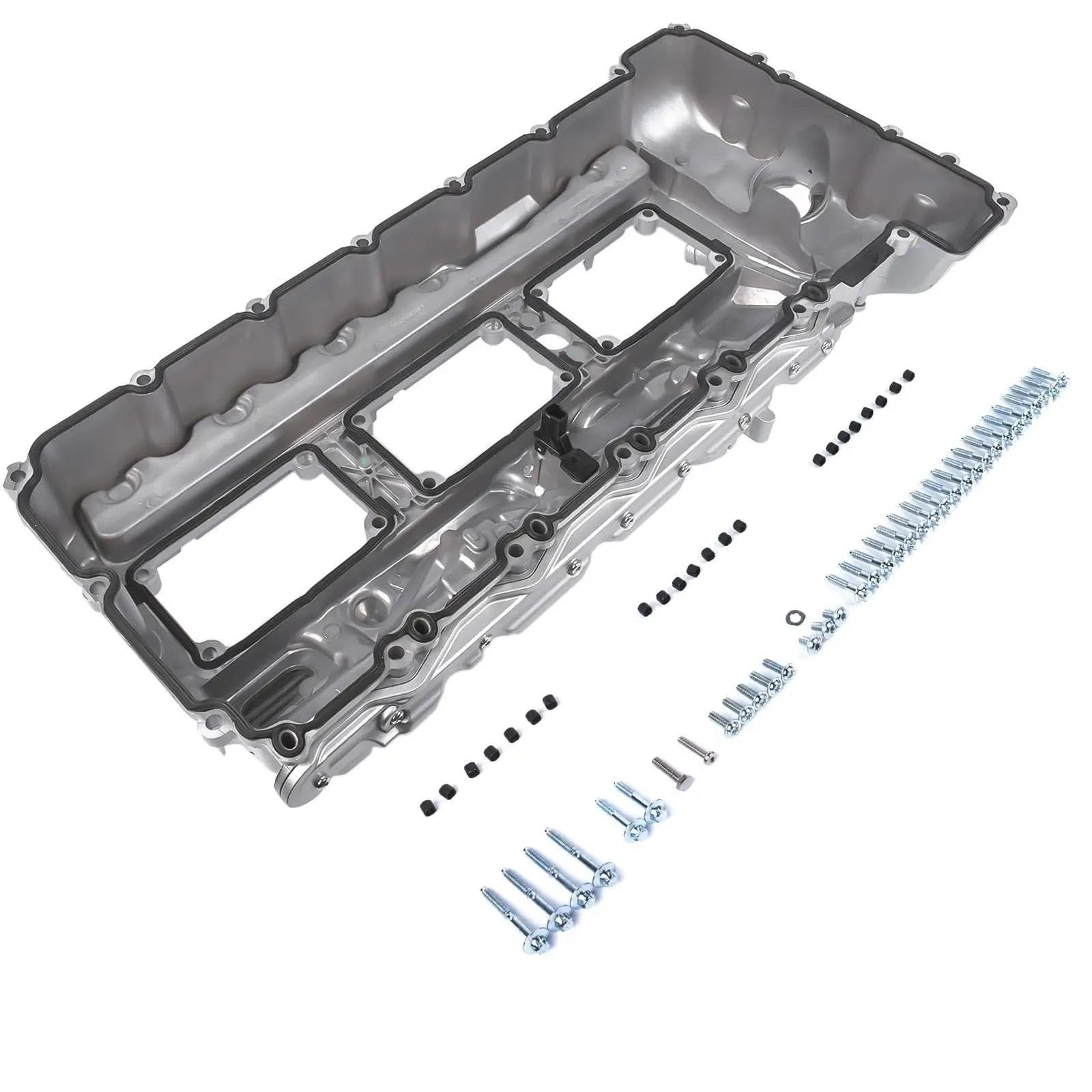 Coperchio valvola auto 11127570292 Coperchio Valvola In ALLUMINIO Con Guarnizione E Cappuccio Per BMW Per 135i 335i 535i 640i 740i X3 X5 N55 coperchio punterie