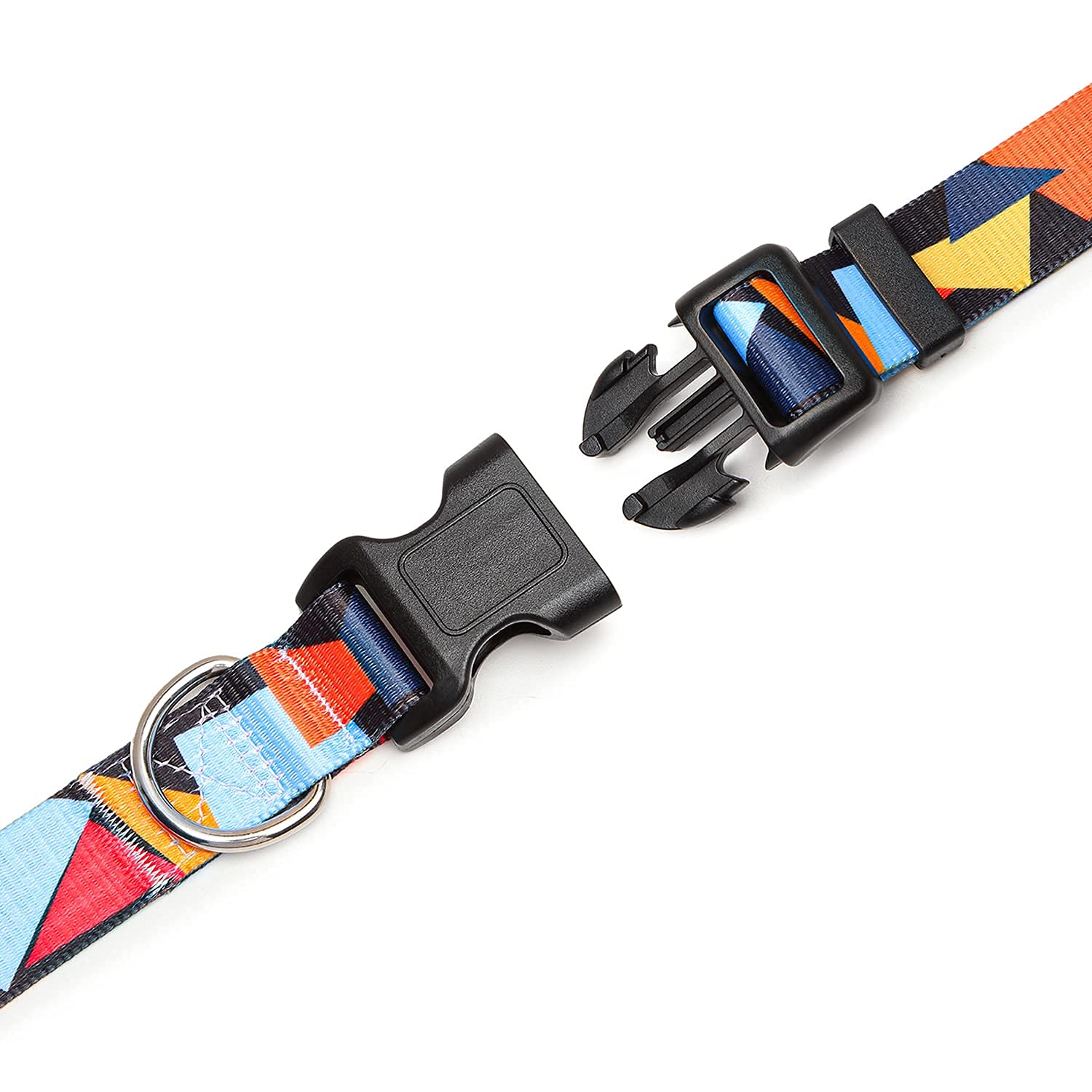 Suredoo Collare per Cani, Nylon Morbido Regolabile Collari per Cani, Gatti, Cuccioli di Taglia Piccola Media Grande (S, Blocco Colore)