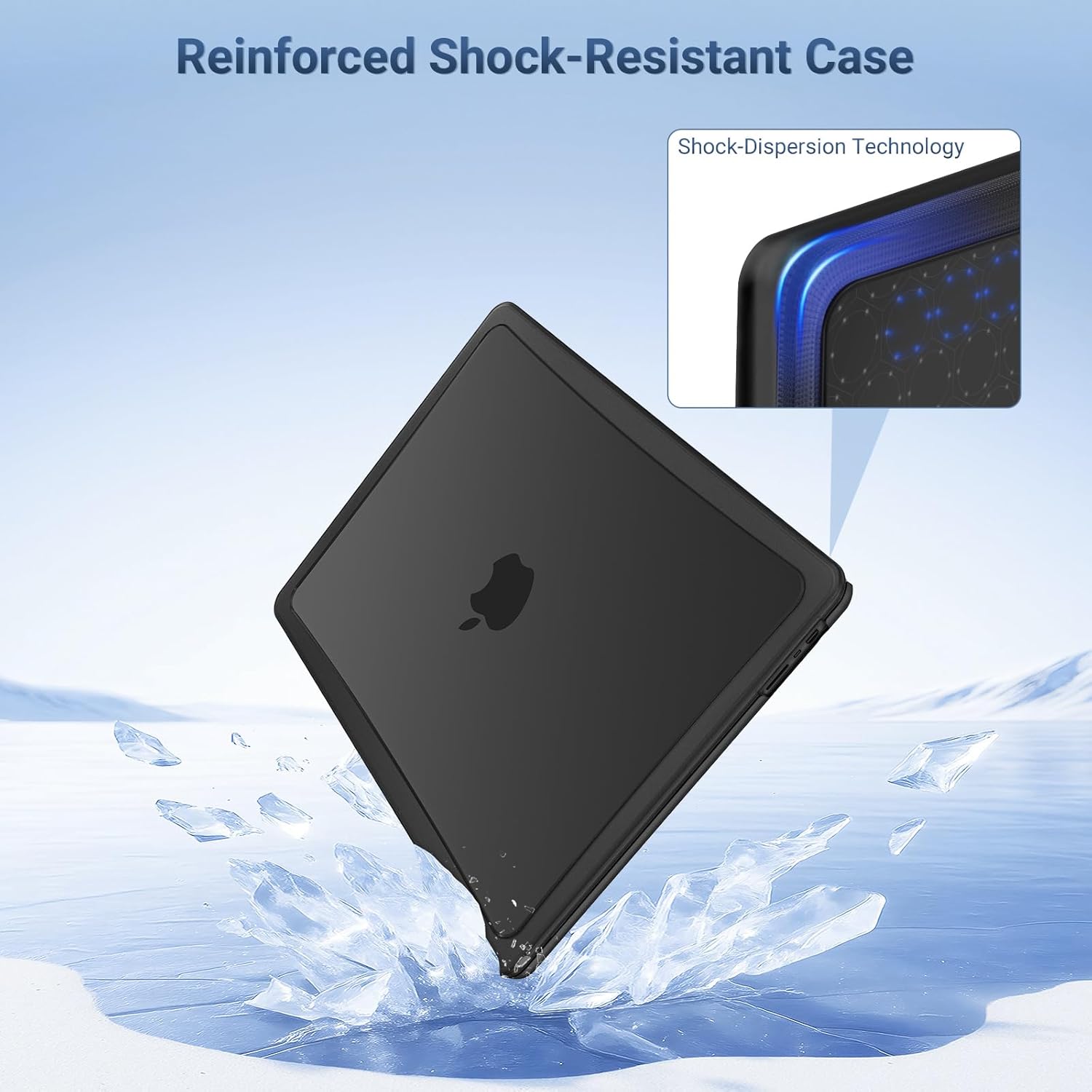 MOSISO Compatible with MacBook Pro 14 inch Case 2026 2025-2021 M5 M4 M3 M2 M1 A3434 A3112 A3185 A3401 A2918 A2992 A2779 A2442, 3 in 1 Kit Shell with Reinforced Shock-Resistant Surround, Space Black - Image 3