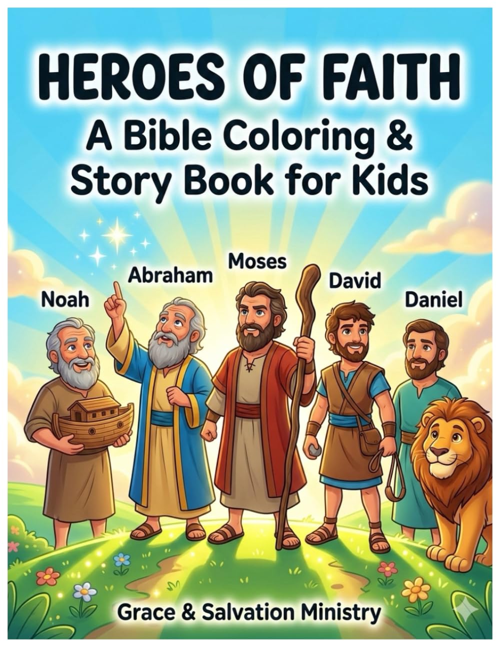 HEROES OF FAITH: A Bible Coloring & Story Book for Kids
