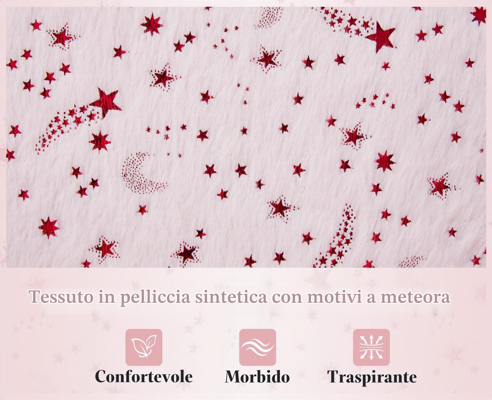 chairus Poltroncina per Bambini in Pelliccia con Gambe in Legno, Rosa