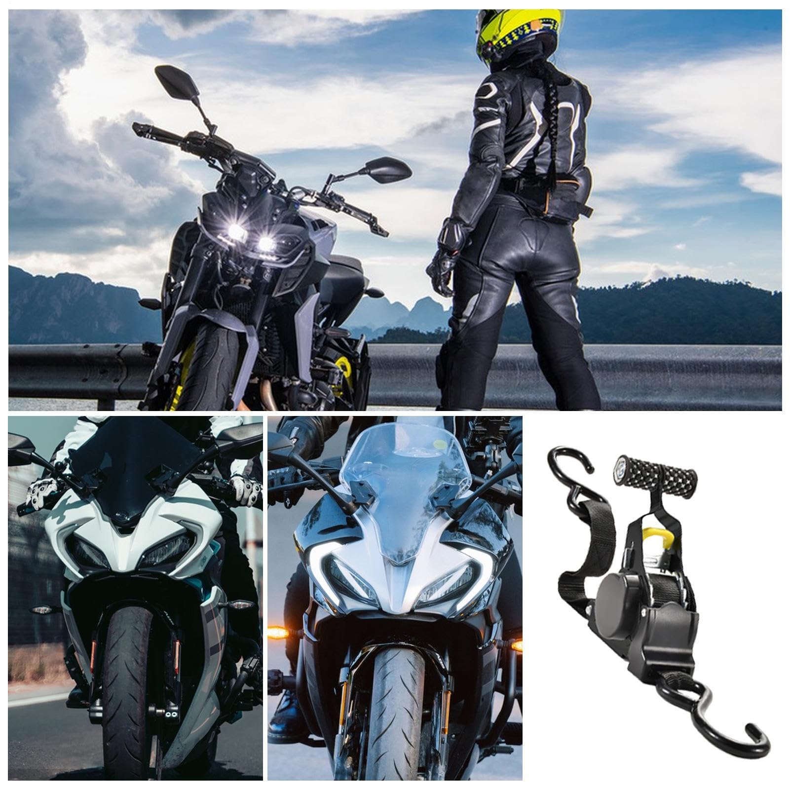 Retractable Ratchet Straps, Luggage Tie-Down Straps, Auto Retracting