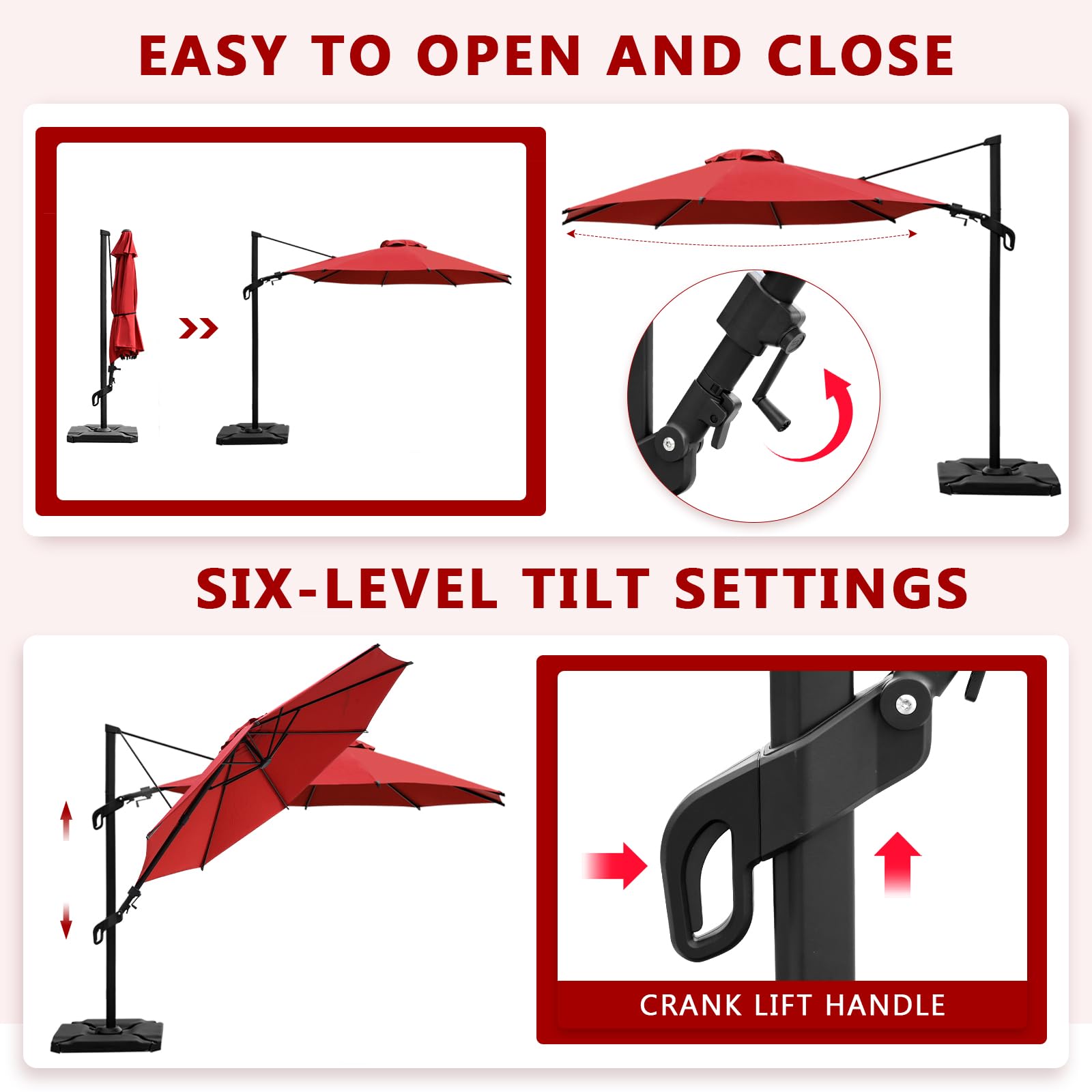covers for offset patio umbrella Purple Leaf Umbrella Cover Clearance