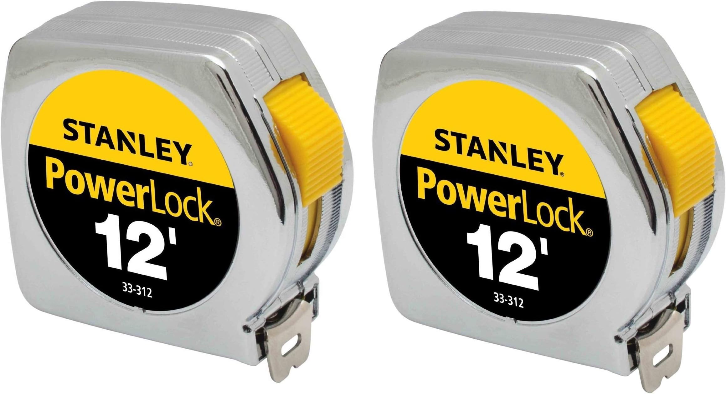 Hand Tools 33-312 3/4" X 12' PowerLock Professional Tape Measure (2 Pack)