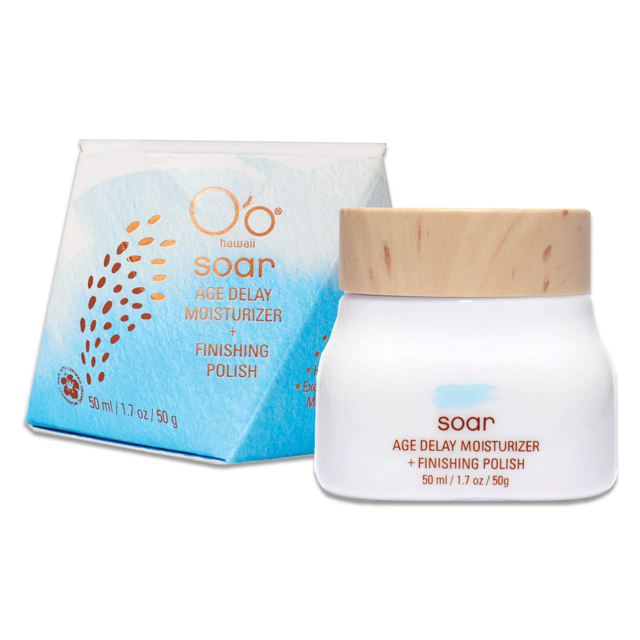 O'o Hawaii, Soar, Age Delay, Moisturizer + Finishing Polish, 1.7 oz (50 g)
