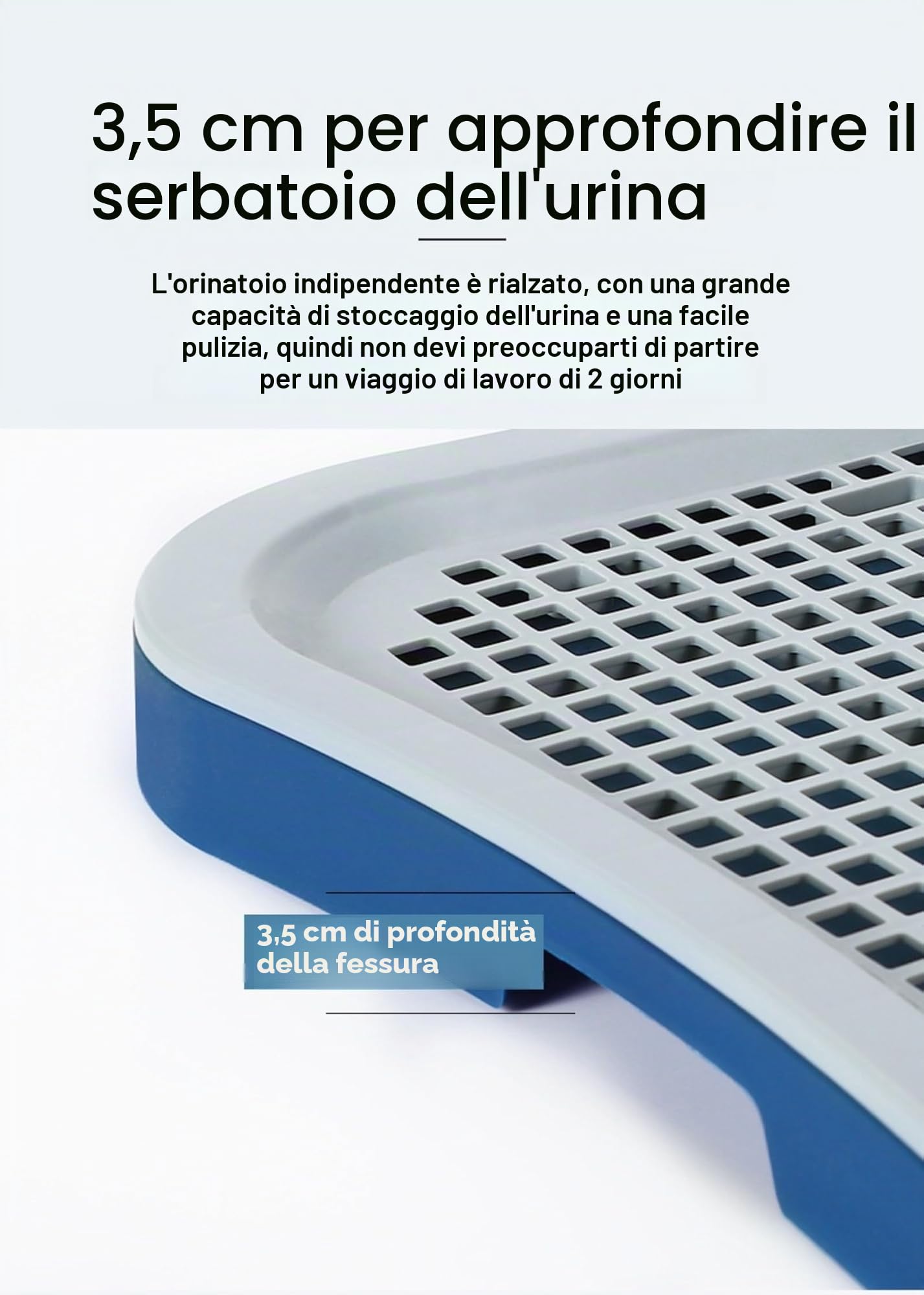Vassoio di Addestramento per Cani con Colonna da Parete, Design a Rete e Pulizia Semplice per Interni