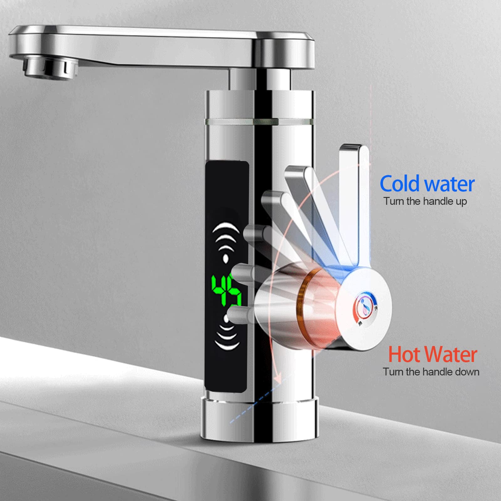 3KW Wasserhahn Elektrische Schnell Heizung Wasserfall Armatur Elektrische Durchlauferhitzer für Küche Badezimmer