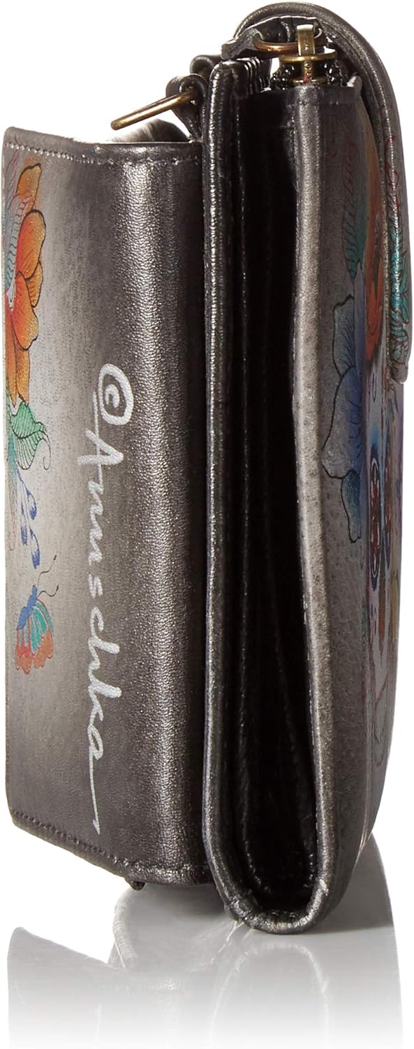 Anuschka Hand Painted Large Smartphone Case & Wallet Earth Song