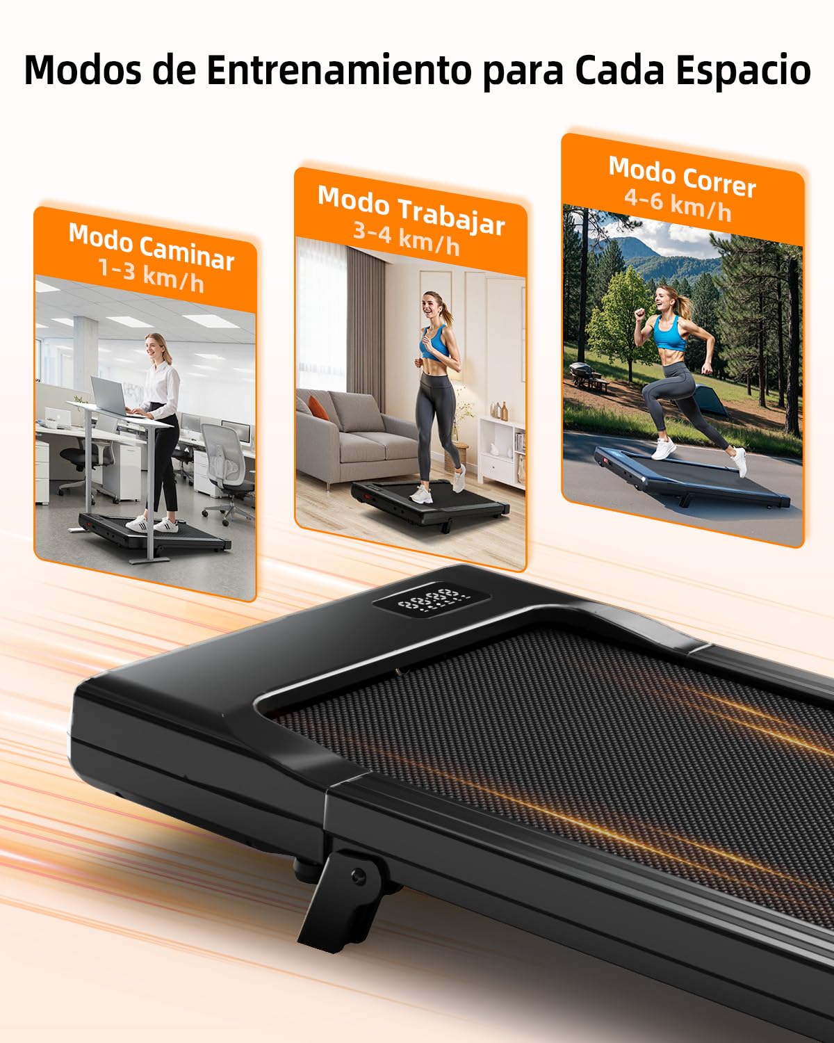 Copant Raceable Cinta de Correr para Oficina y Casa, Cinta de Andar 2,5 HP, Walking Pad Capacidad de Peso 136KG 159KG, Cinta Caminar Passadeira, Adecuado para Dispositivo Portatil Alta Tecnología