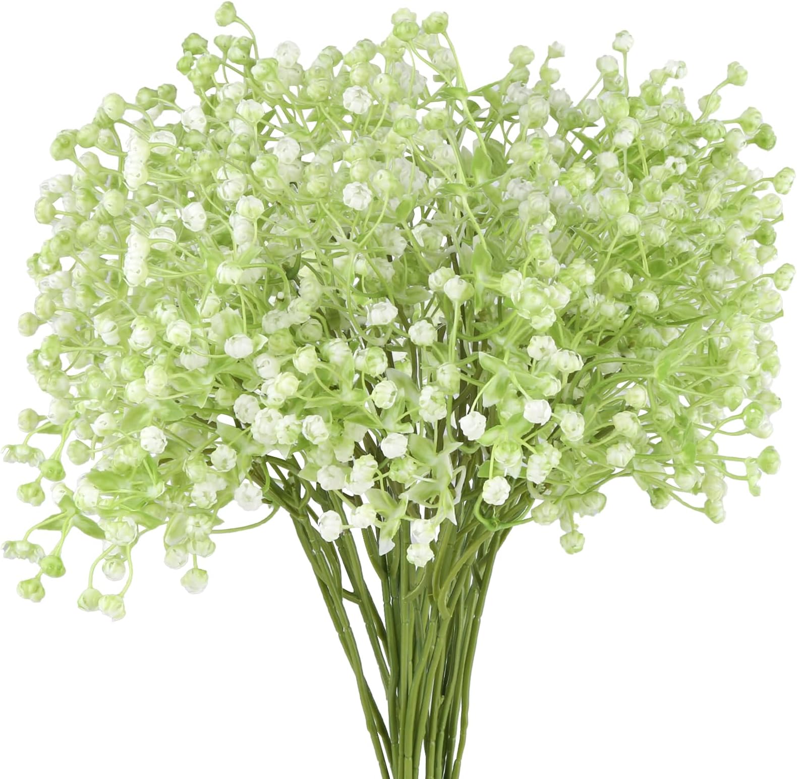Gypsophile Artificielle N&T - Lot De 10 Fleurs Blanc - Pour Bouquets Mariage, Décoration