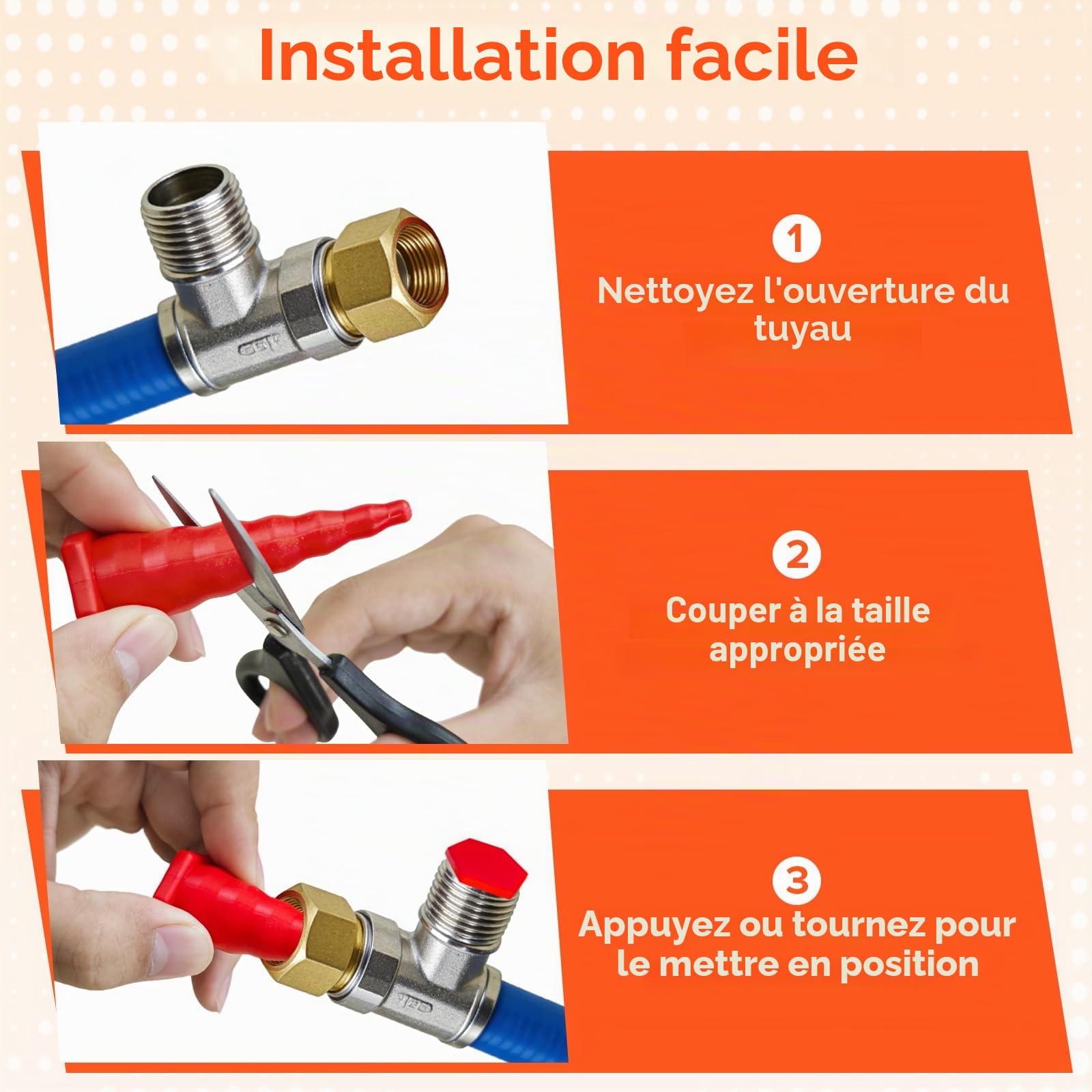 22PCS Bouchons de Service D'huile Hydraulique, Kit Assorti de Bouchons Coniques en Caoutchouc Silicone pour Canalisations, Irrigation, Conduites D'huile, Prévention des Fuites