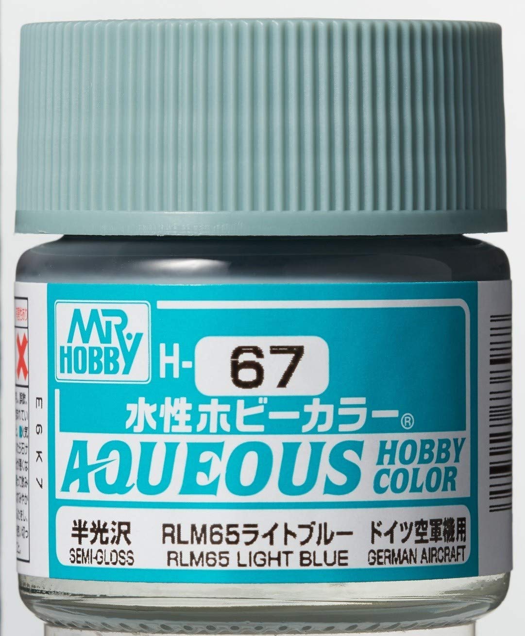 Mr Hobby Aqueous Hobby Colour H-067 RLM65 Light Blue (G) 10ml Acrylic Paint