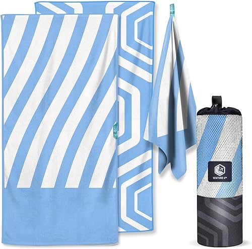 Miniatura 1 de Toalla de microfibra, para playa, para piscina, natación, ducha, viajes, ligera, de secado rápido, libre de arena, compacta y fácil de llevar,