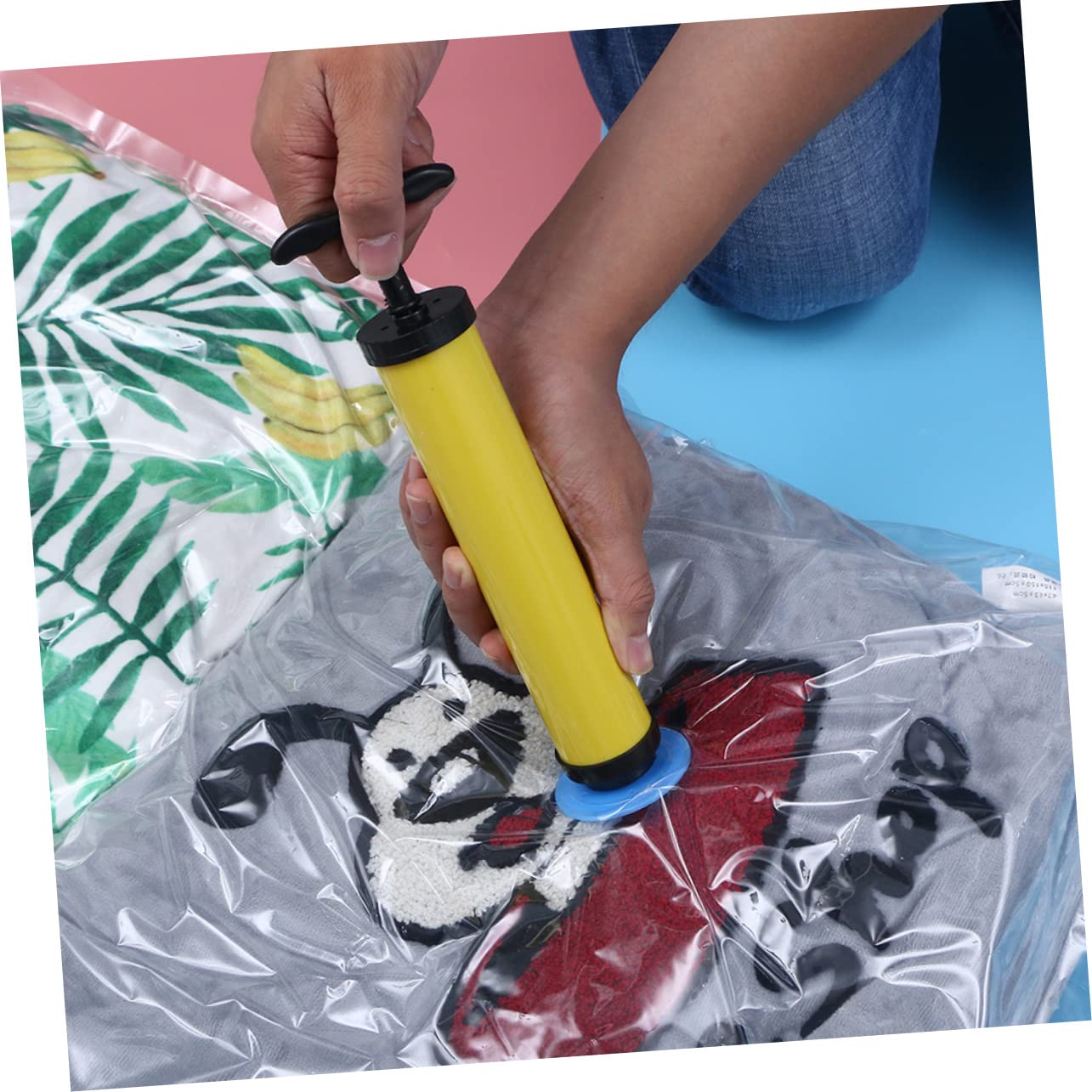 Bolsa de compresión de Almacenamiento de 5 Piezas, Bolsas de Almacenamiento con Sello al vacío, Bolsas de Almacenamiento de Ropa al vacío, Bolsa de Almacenamiento al vacío con Sel