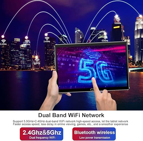 Miniatura 6 de AOYODKG Tablet 2 in 1, Tablet 10.8 inch Android 10 with Keyboard, 4GB RAM+64GB ROM(512GB Expand), 10-Core Processor, Dual SIM 4G + 5G WiFi, GMS