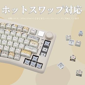 Leobog A75　Aliceレイアウト LEOBOG A75 75% Alice Layout with Knob and Joystick Design