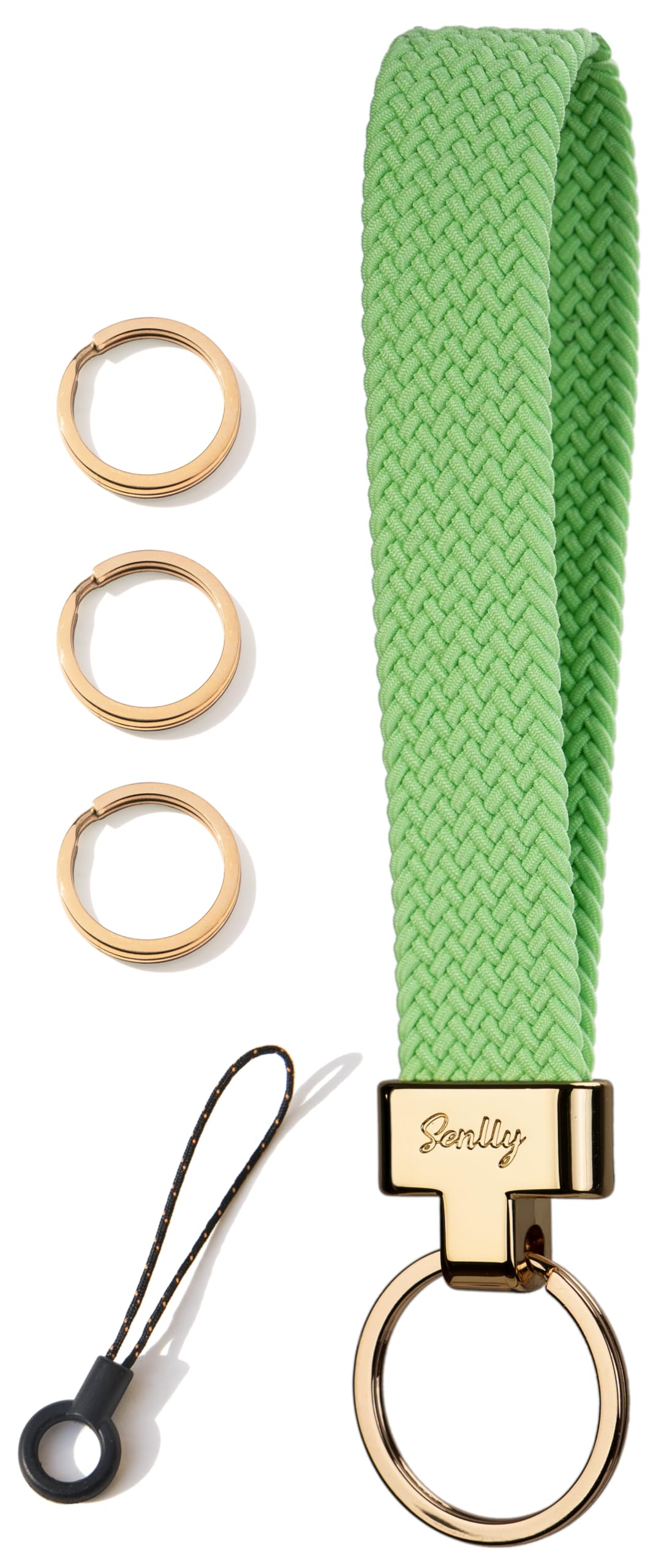 SENLLY Wristlet Lanyard, Stretchy Keychain Holder, Original Elastic Anti-Drop Design Keyring