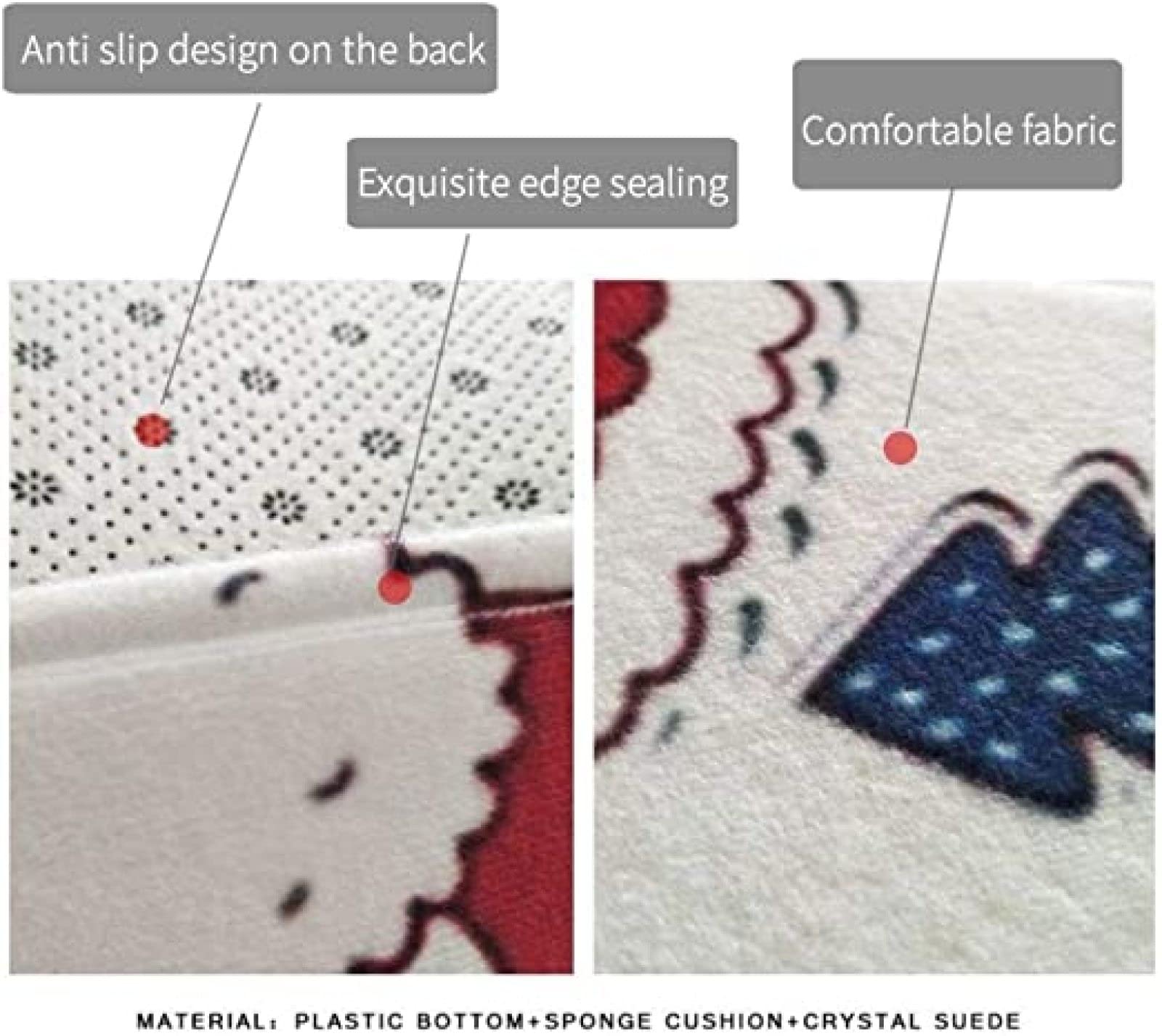 Tapis Rond Nuit Étoilée Fleur de Vie - Doux pour Chambre, Couloir, WC et Salle de Bain