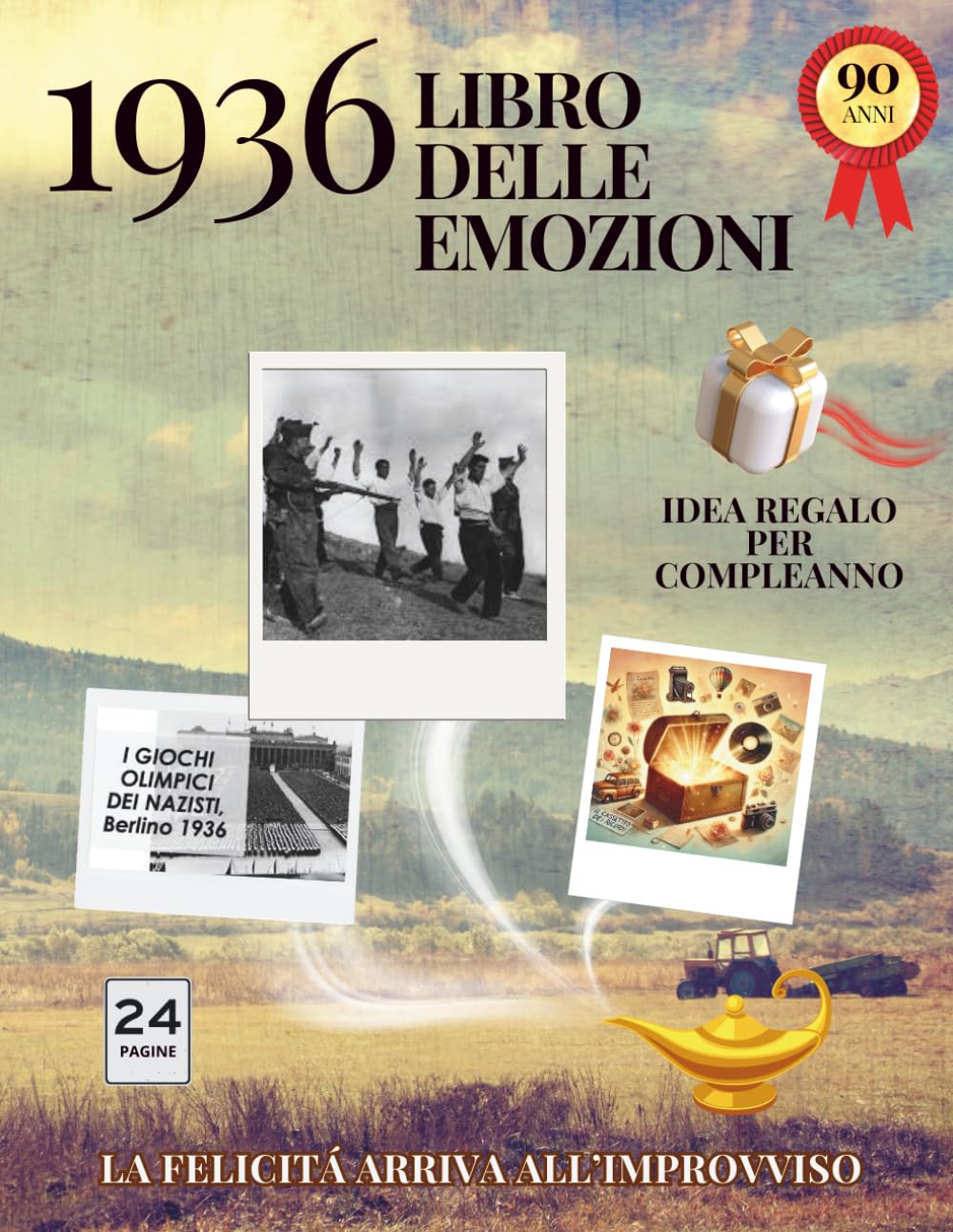 90 Anni – Il Libro delle Emozioni: Ricordi, vita vissuta e pagine da scrivere Idea regalo originale per compleanno, memoria e nostalgia