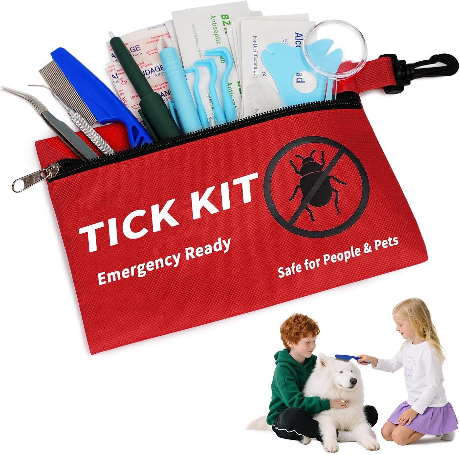 54-in-1 Tick Remover Kit for Pets & Humans – First Aid Essentials 54-in-1 Tick Remover Kit for Pets & Humans – First Aid Essentials