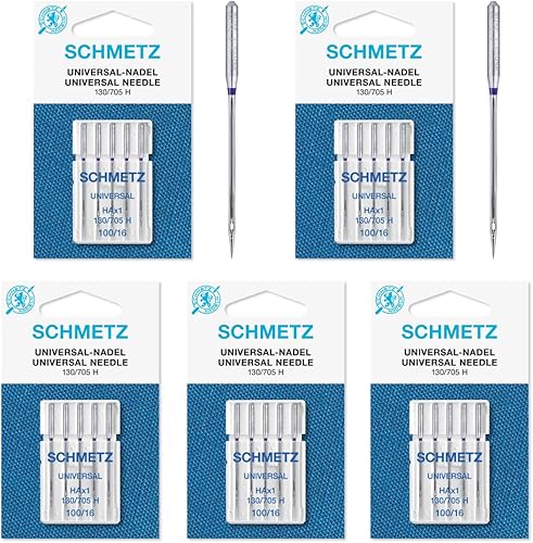 25 agujas universales para máquina de coser Schmetz 130705H 15x1H Tamaño 1001625