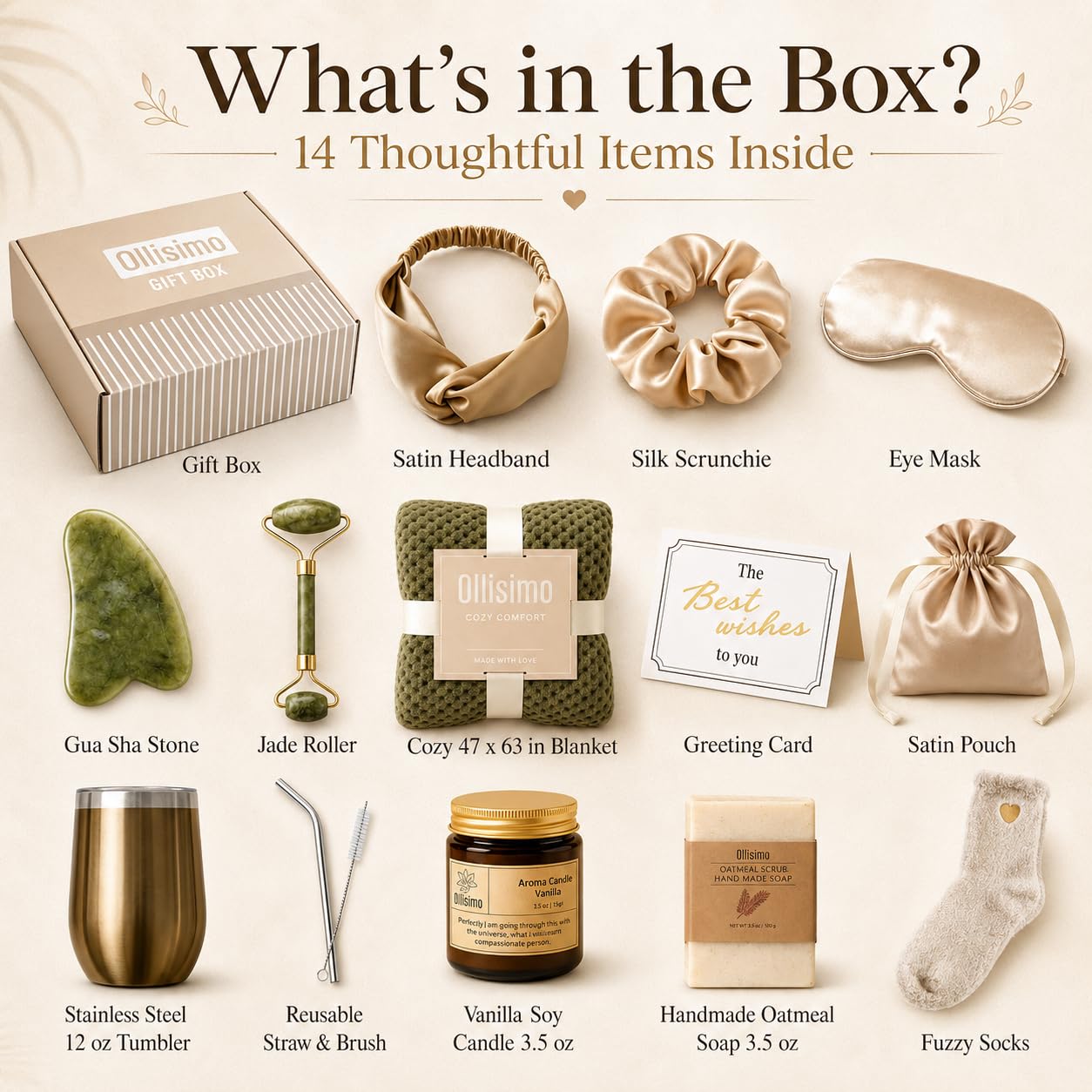 Luxury Spa Gift Basket for Women - Self Care Kit -2