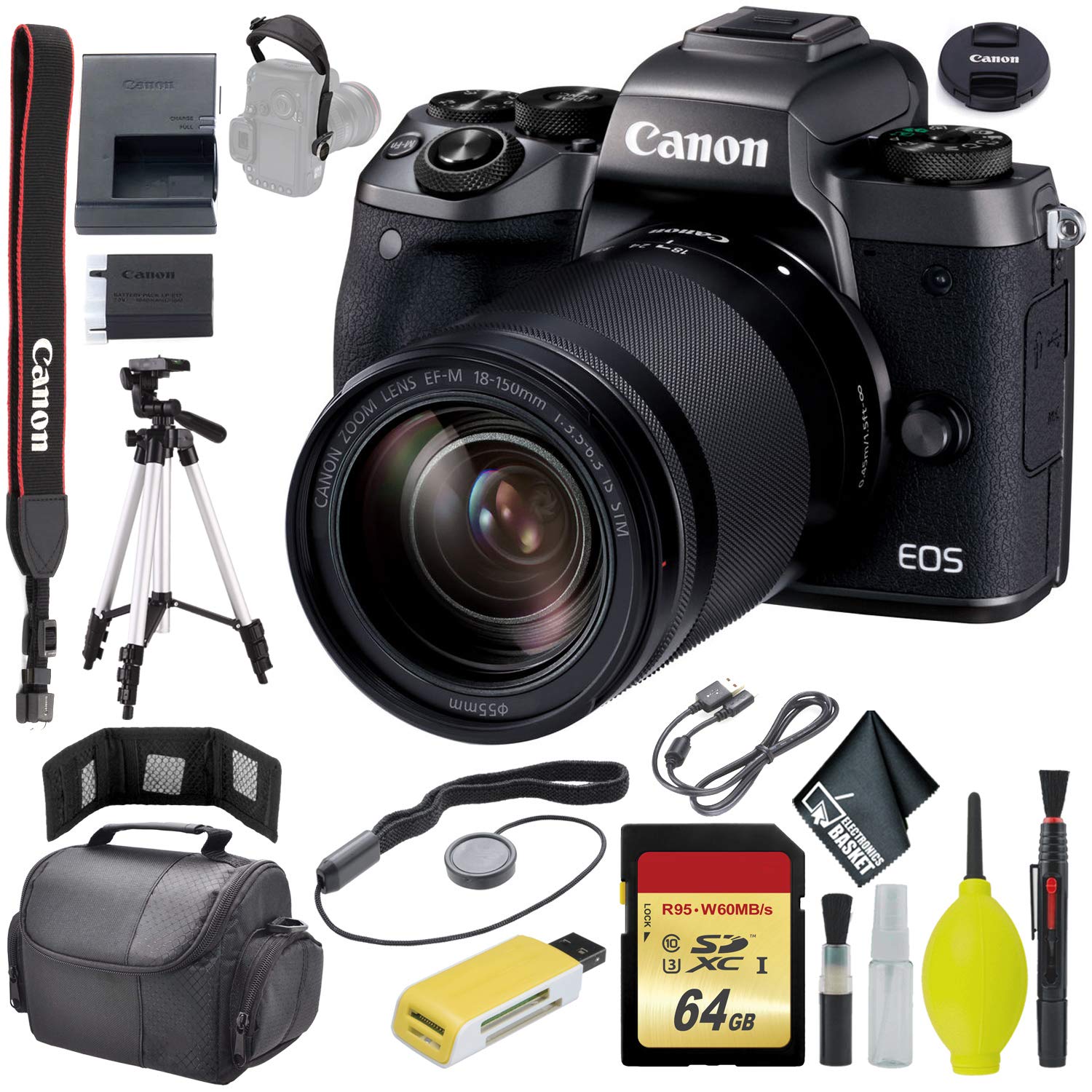 Canon Eos M5 Mirrorless Digital Camera W 18 150mm Lens