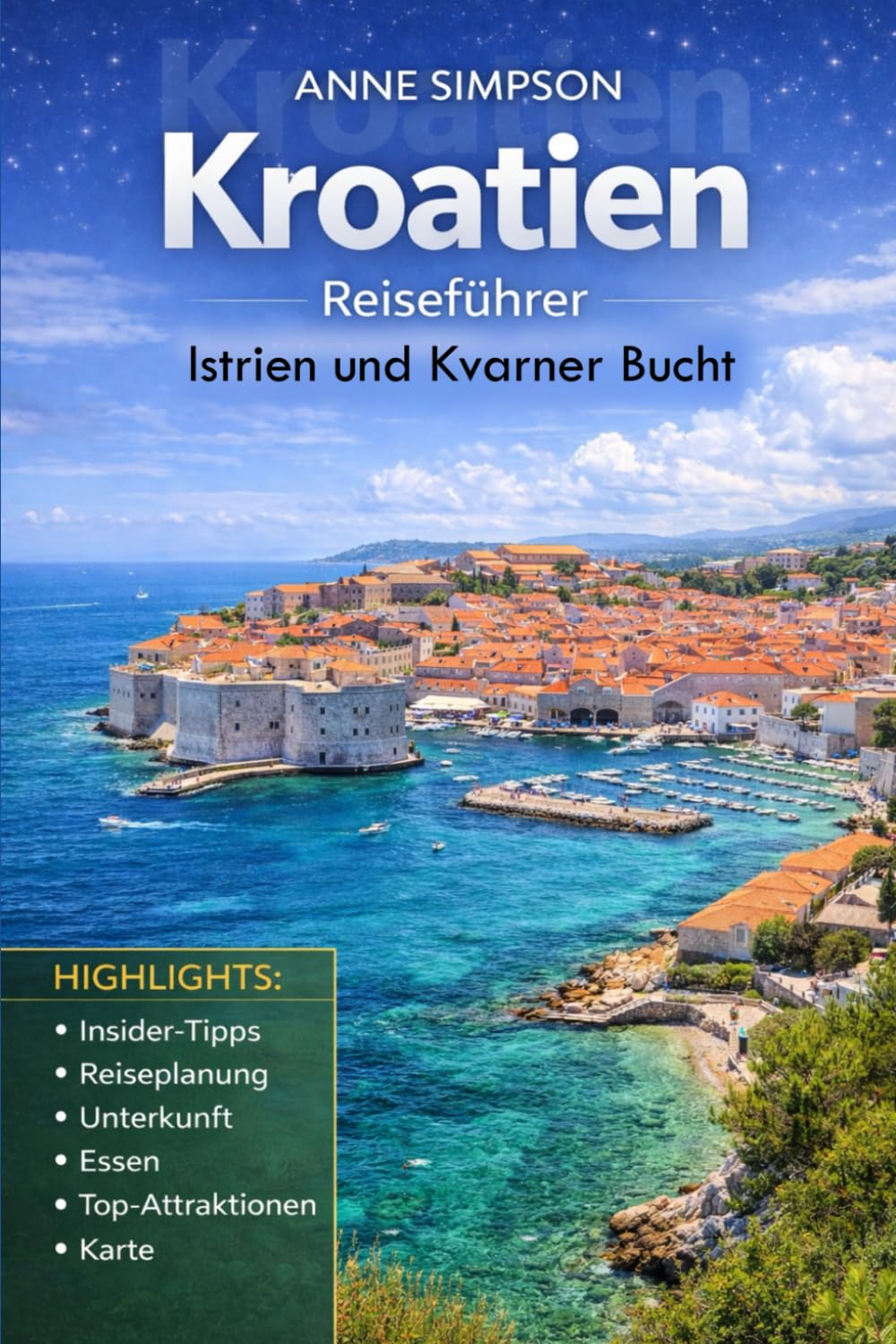 Kroatien Reiseführer: Erkunden Sie die Kroatische Küste Istriens und der Kvarner-Region mit Insider-Tipps, Dalmatien, Dubrovnik, Essen, Unterkunft & Karte
