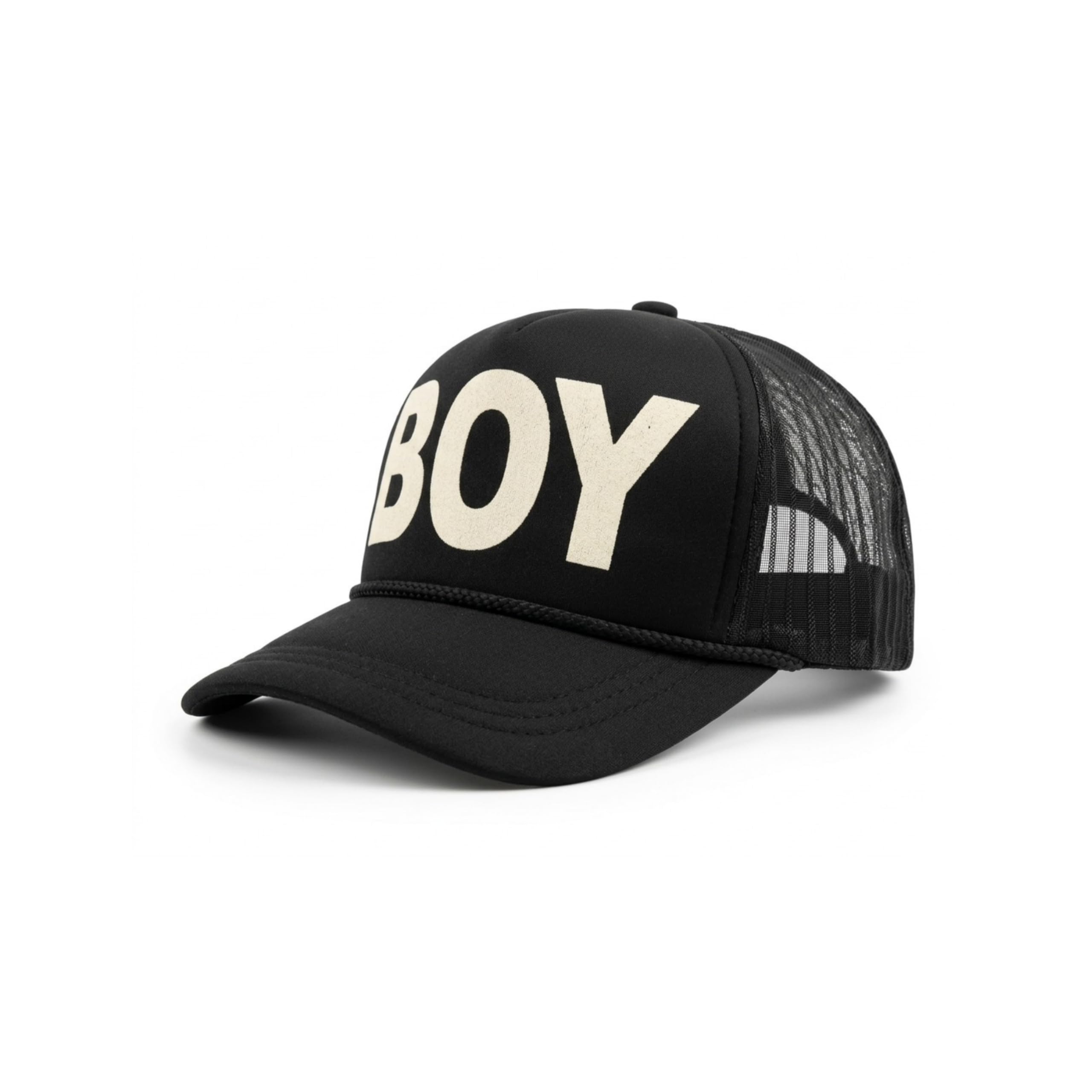 BOY Printed Half Mesh Trucker Cap for Men & Women | Adjustable Snapback Net Cap | Breathable Cotton Twill Sports Hat for Gym, Running & Summer Outdoors (Pack of 1, 2 &3)-image-16