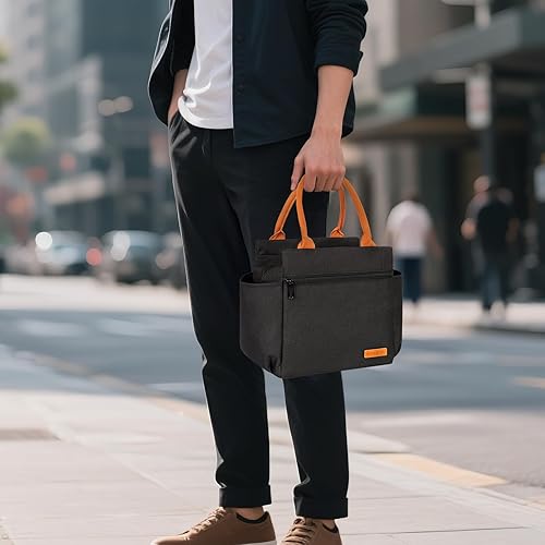 Miniatura 7 de Bolsa de almuerzo WELIDAY con aislamiento, lonchera reutilizable a prueba de fugas, espaciosa, para mujeres, hombres, adultos, con portabotellas y