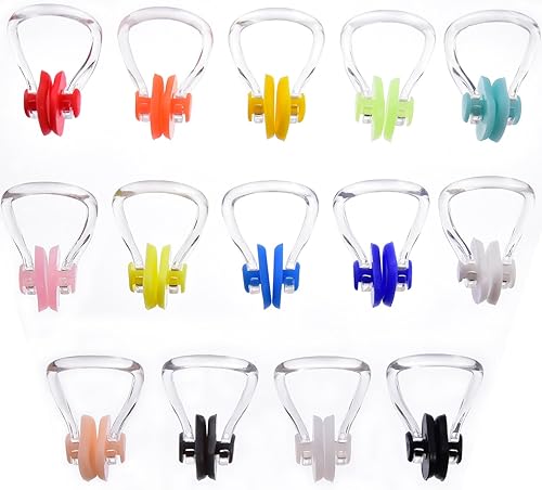 Miniatura 7 de SATINIOR Tapones nasales para natación, clip de nariz, tapón de silicona para natación, surf, protector impermeable para natación y entrenamiento