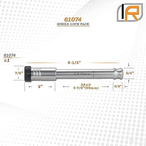 Miniatura 5 de 61652  Paquete de 3 unidades mixtas 2.5, con llave similar, cerraduras de enganche a prueba de balas y cerradura de receptor de 2.5 pulgadas para