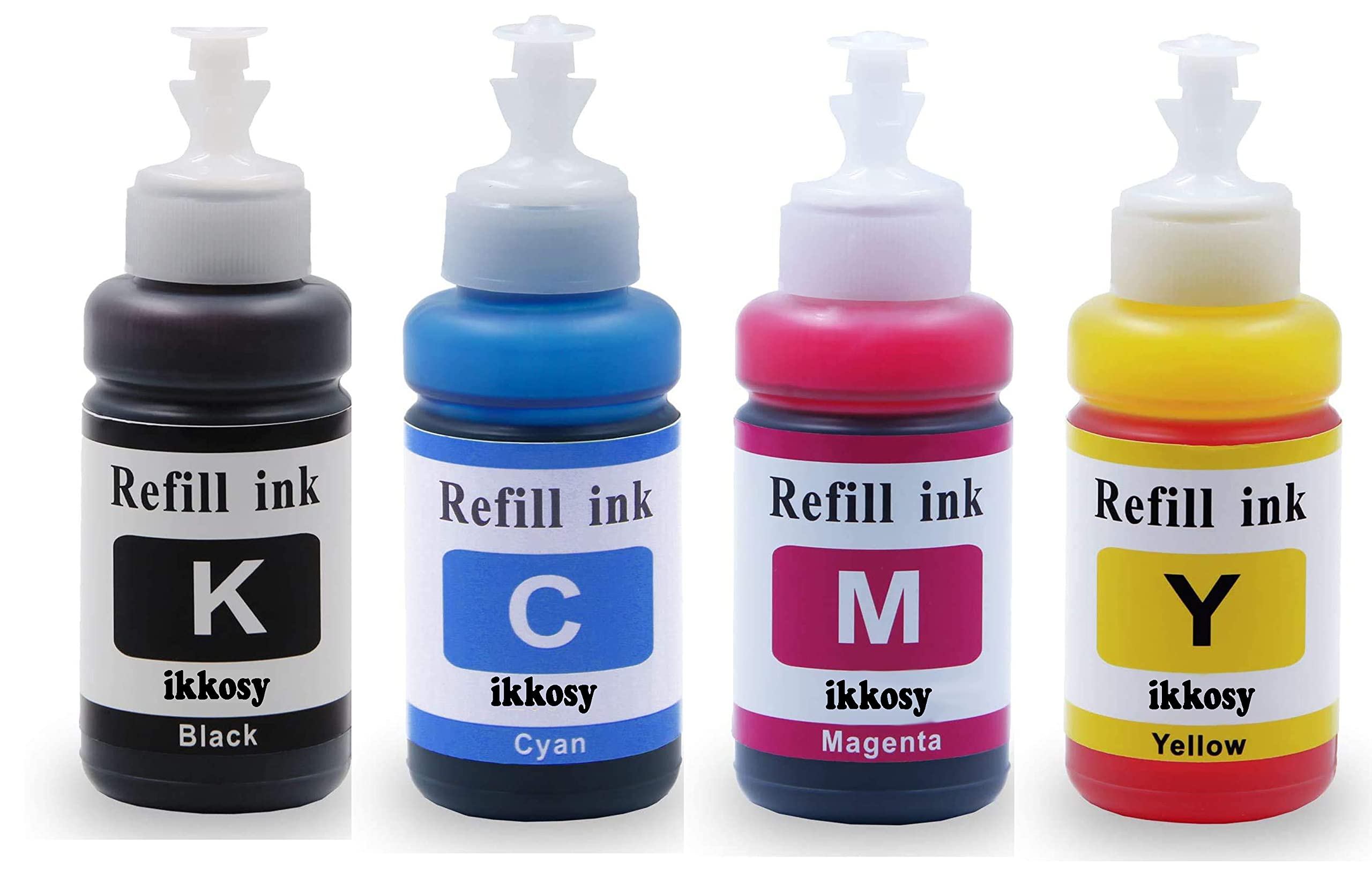 Ikkosy Refill Ink Compatible for Canon Printers MP287, iP2770, iP2772, MP237, 245, 258, 276, 287, MP486, 496, 497 Set of 4 Color, 70 Ml Each Bottle (B09RH48HNM) Amazon Price History, Amazon Price Tracker