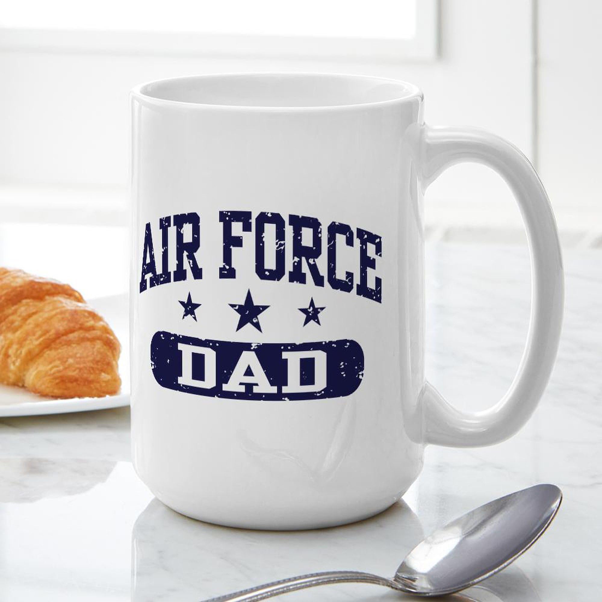 Amazon.com: CafePress Air Force Dad Large Mug 15 oz (444 ml) Ceramic Coffee  Mug : Home & Kitchen