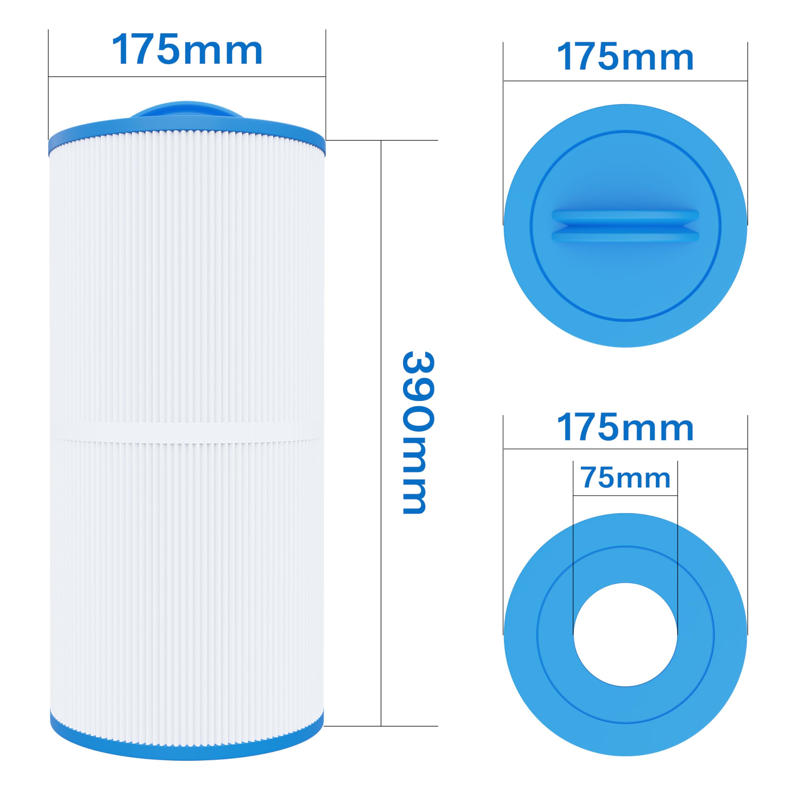 Cartouche Filtrante Compatible avec Filtrinov MX18, MX25 pour Piscine, 2 Paquets