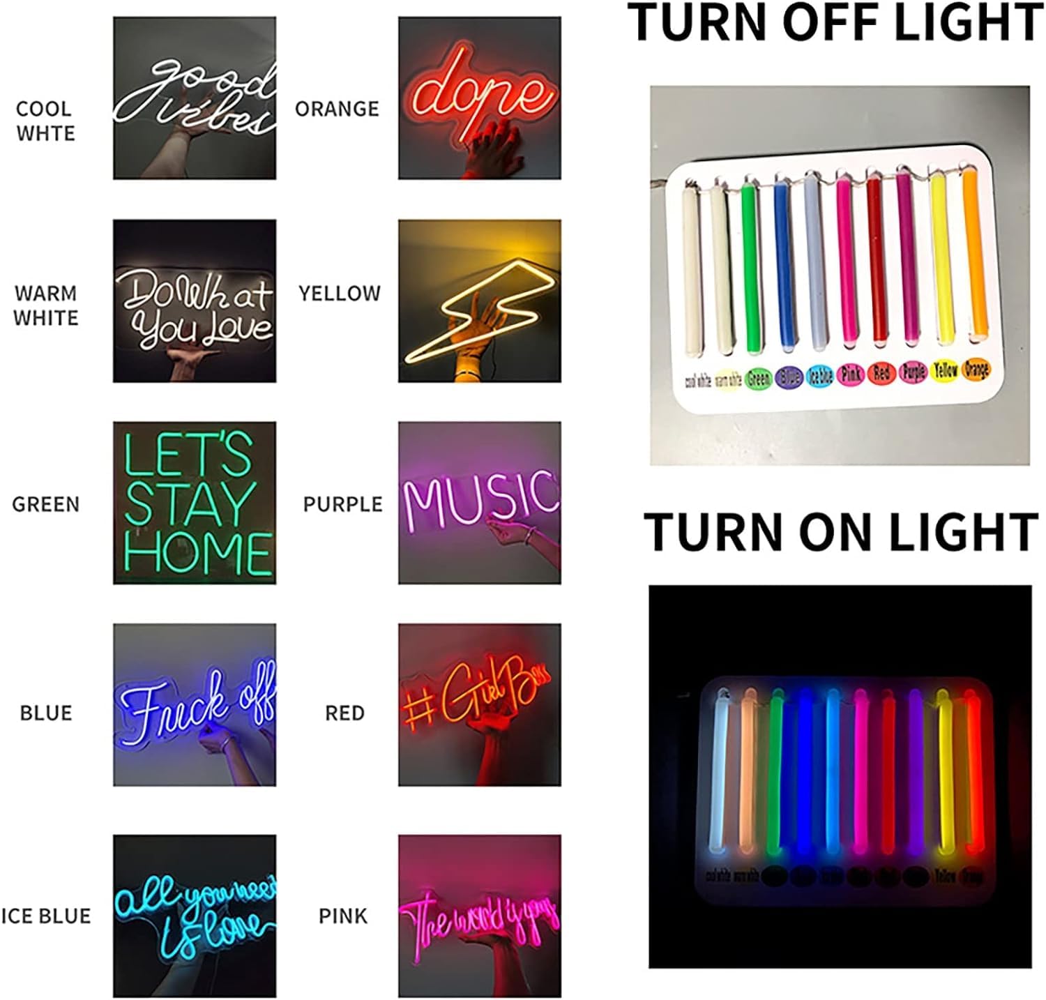 Neonowa duża dekoracja ścienna, dostosowane przyciemniane neonowe litery LED Lights do sklepu domowego sypialnia bar piwny Pub 70x25cm