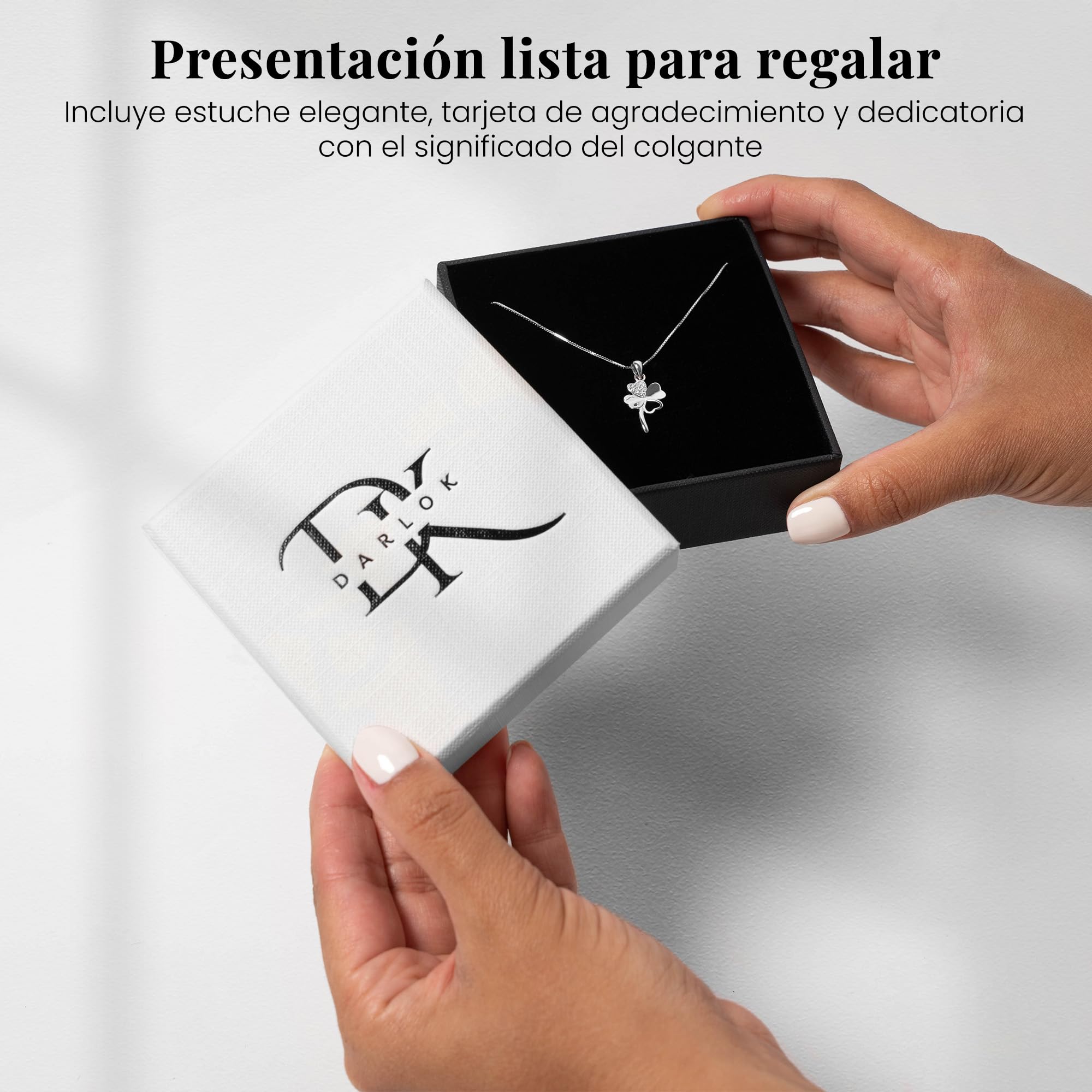 Collar Mujer Plata de Ley 925, Colgante Mujer, Regalo Aniversario Pareja, Regalo Cumpleaños Madre, Amiga, Novia, Hija, Esposa, hermana, Cumpleaños o Navidad, Cadena Plata