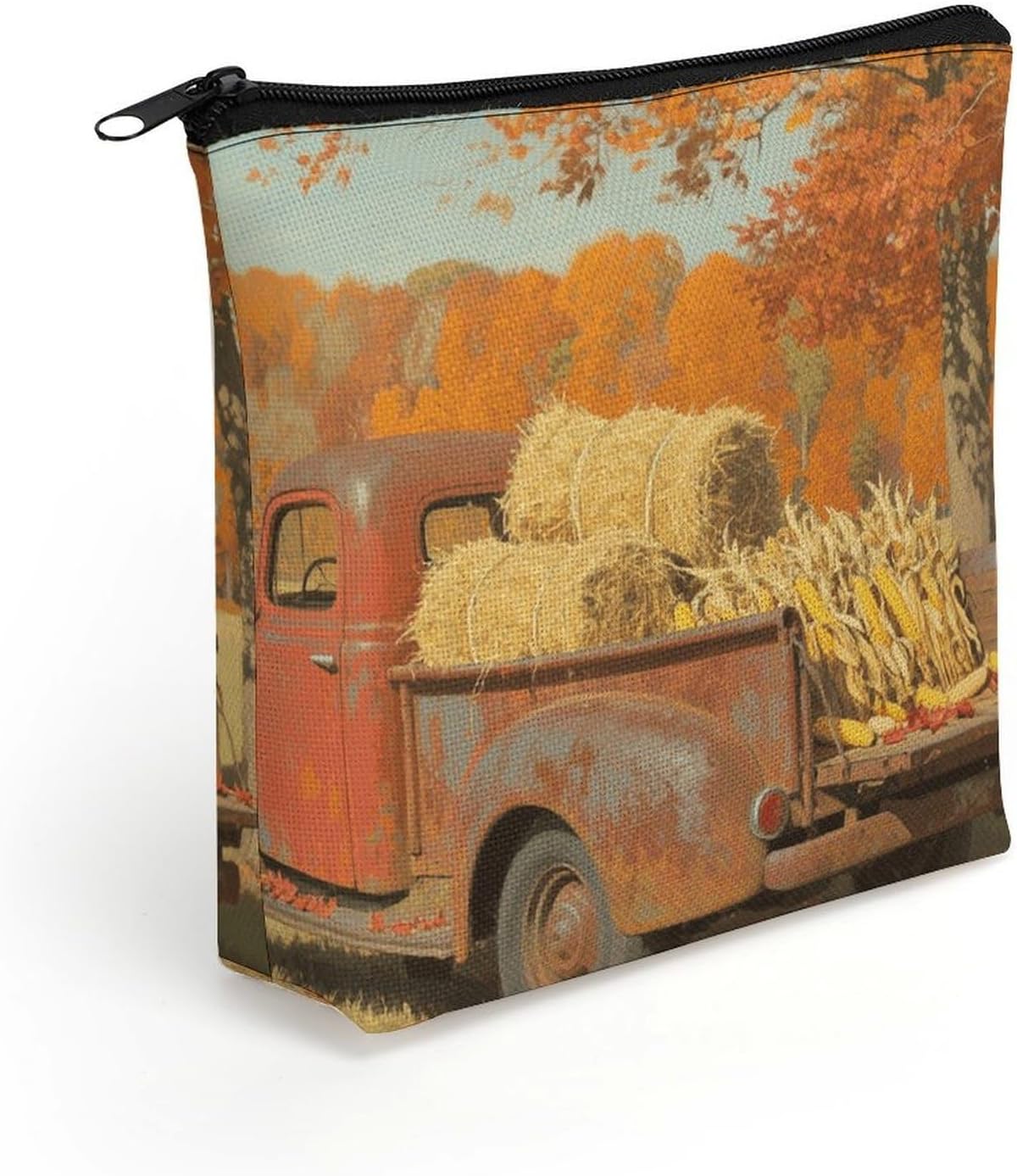 Autumn Fall Truck Portable Linen Storage Bag