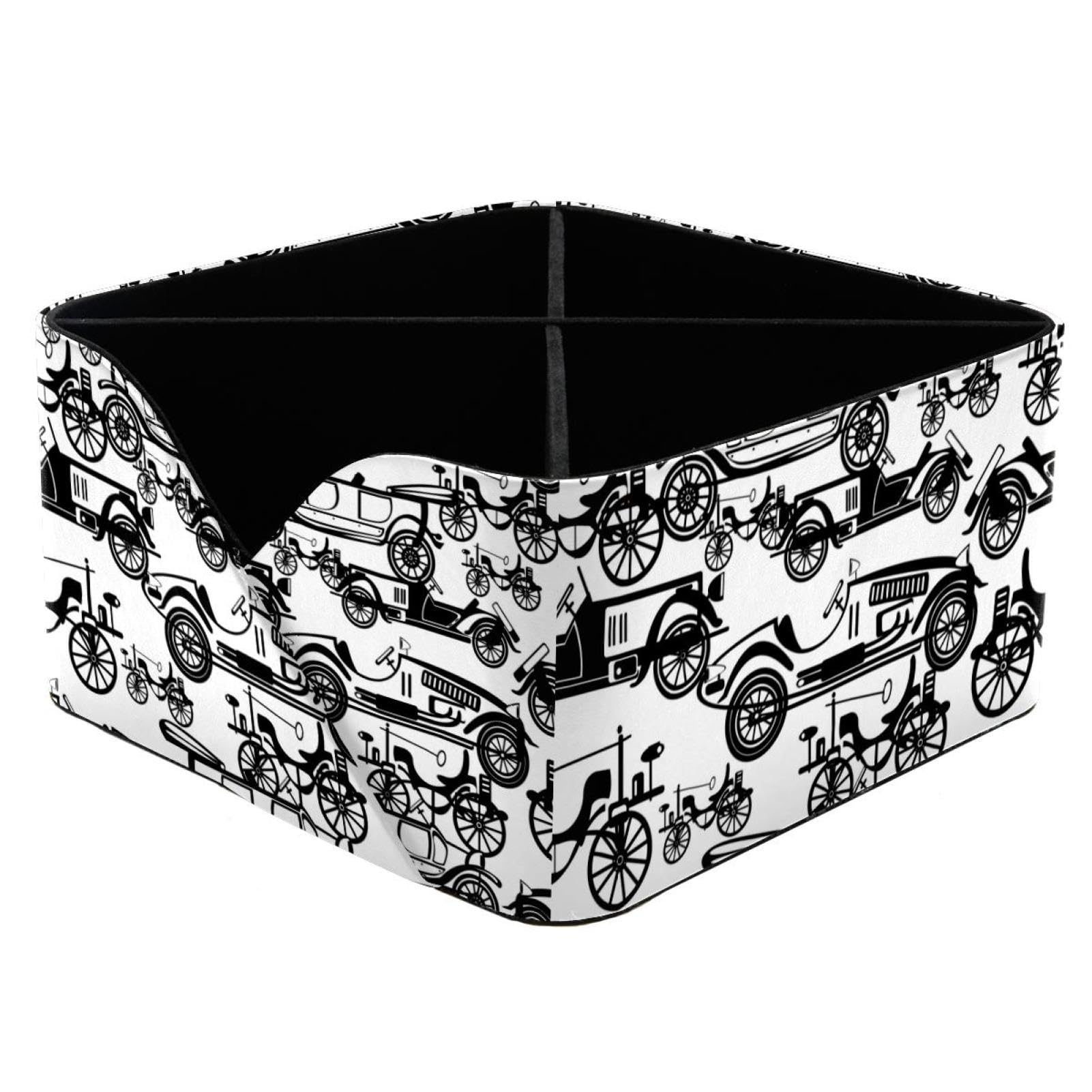 Organiseur de bureau vintage en forme d'auto rétro à 4 compartiments