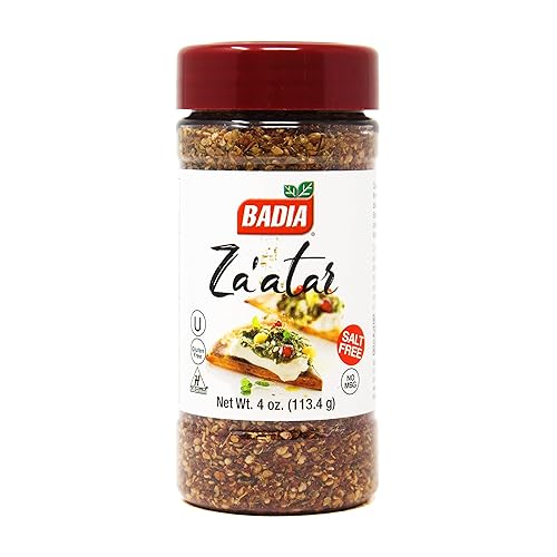 Badia Zaatar - Condimento mediterráneo Zaatar de 4 onzas Kosher GF