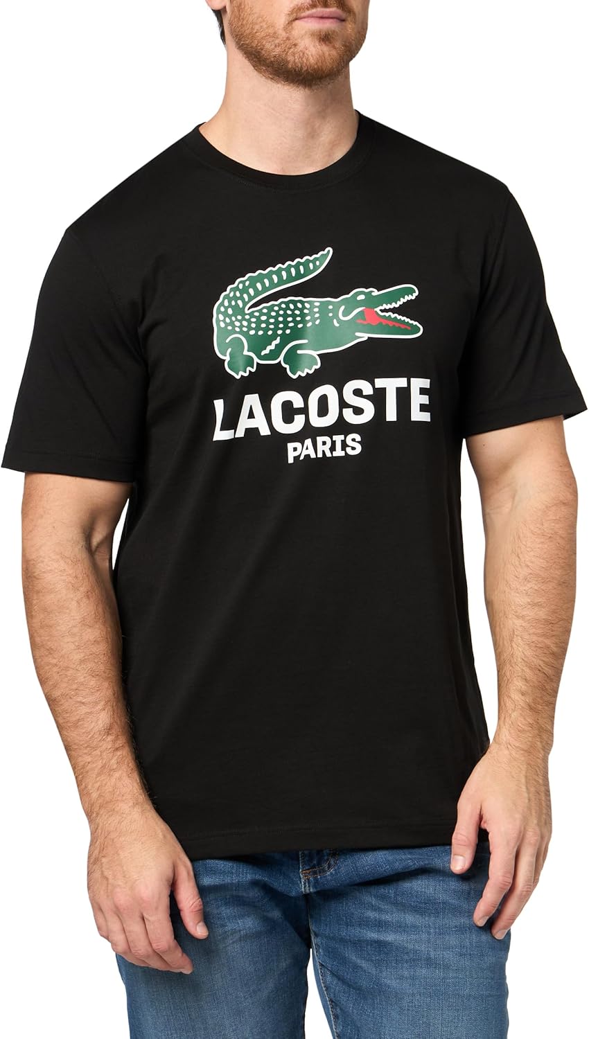 Lacoste Printed Cotton T-Shirt - Image 4