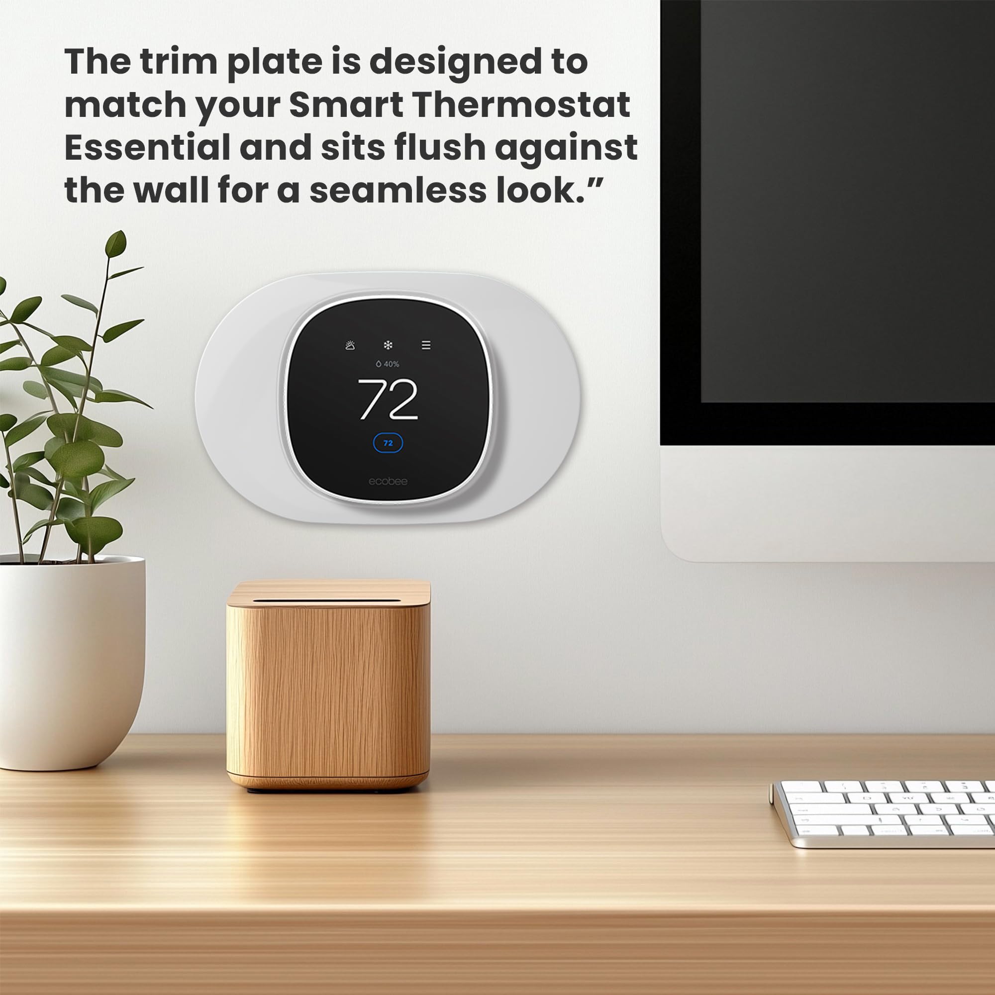Tim Kit for ecobee Smart Thermostat Essential 2025, Wall Plate Cover...