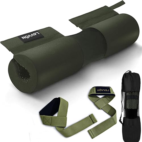 Miniatura 10 de Juego de almohadillas para sentadillas, acolchado de nailon antideslizante, almohadilla de espuma gruesa para sentadillas, estocadas y acolchado de